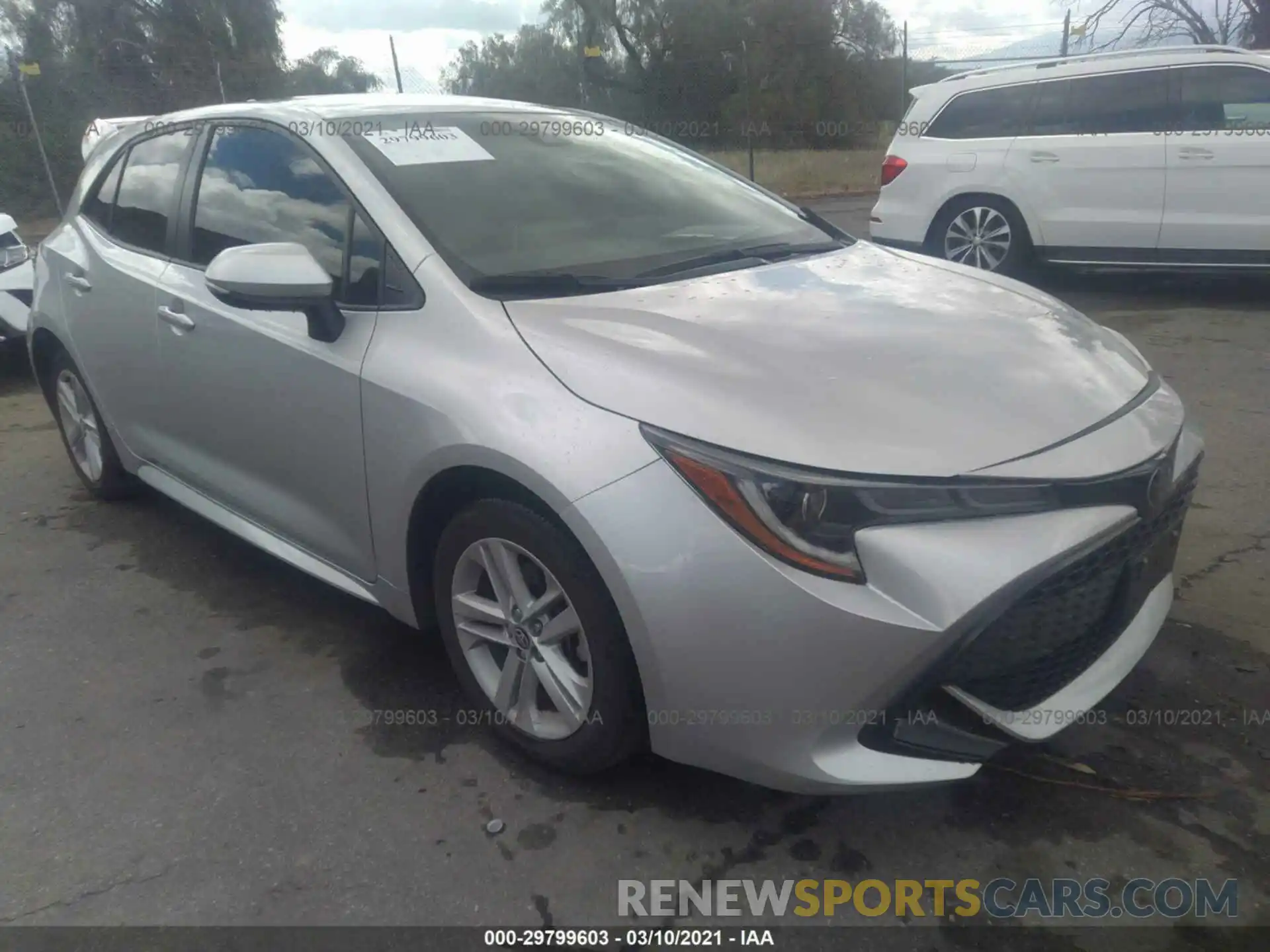 1 Photograph of a damaged car JTNK4RBEXK3071438 TOYOTA COROLLA HATCHBACK 2019