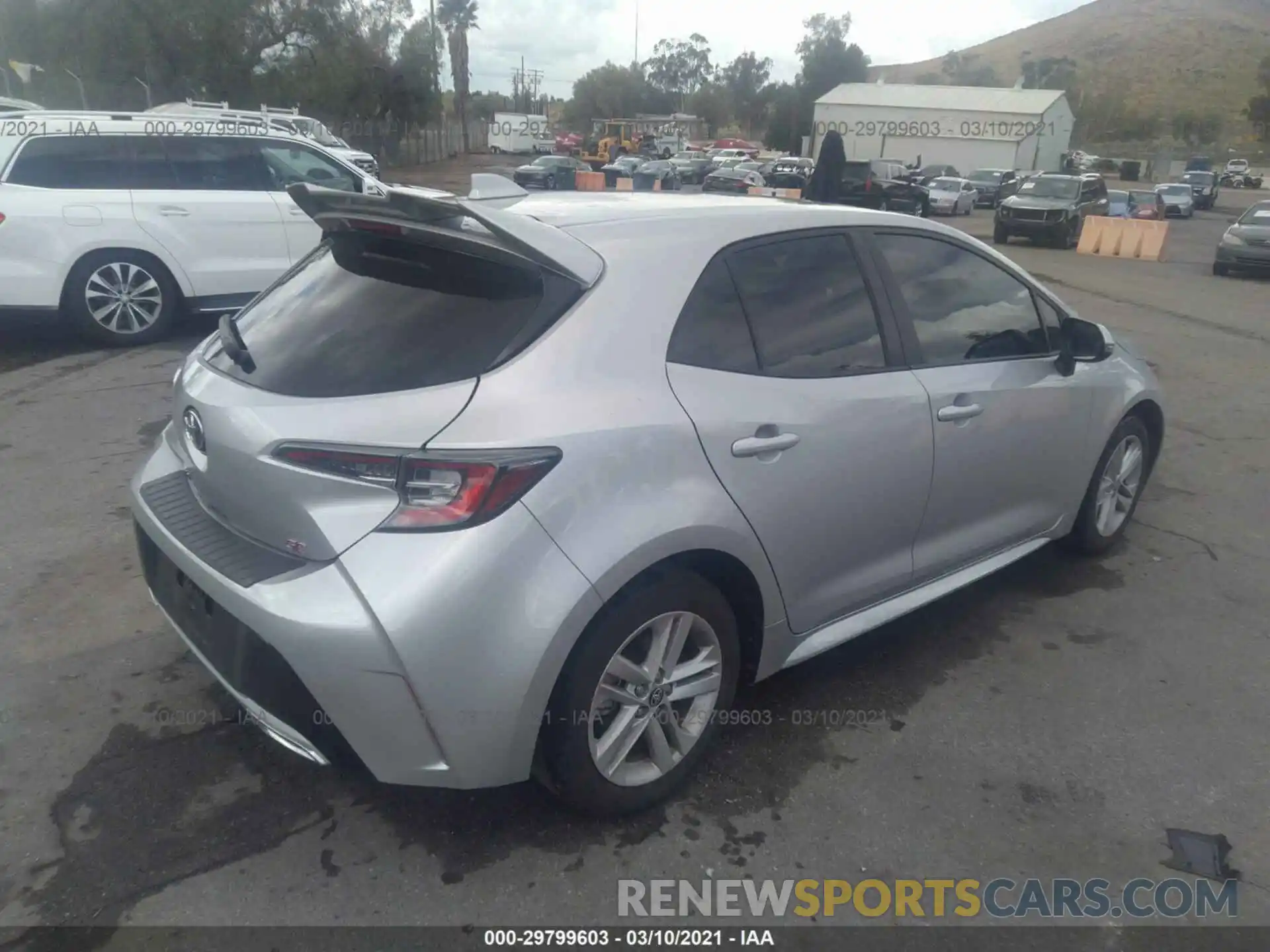 4 Photograph of a damaged car JTNK4RBEXK3071438 TOYOTA COROLLA HATCHBACK 2019