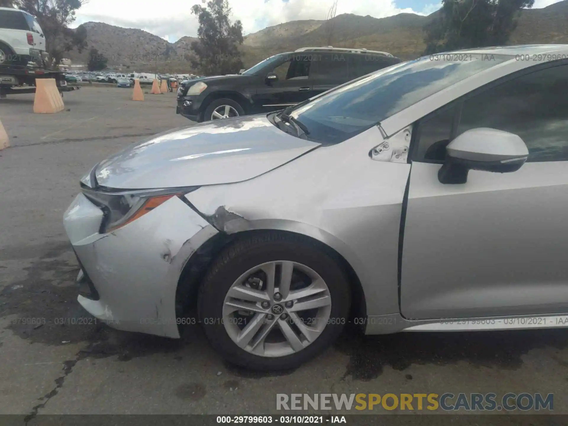 6 Photograph of a damaged car JTNK4RBEXK3071438 TOYOTA COROLLA HATCHBACK 2019