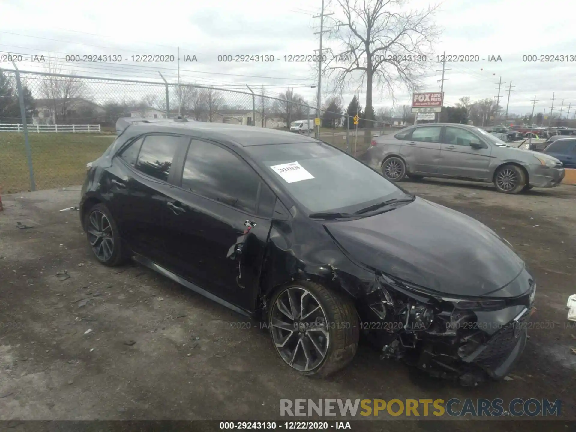 1 Photograph of a damaged car JTNA4RBE4L3094677 TOYOTA COROLLA HATCHBACK 2020