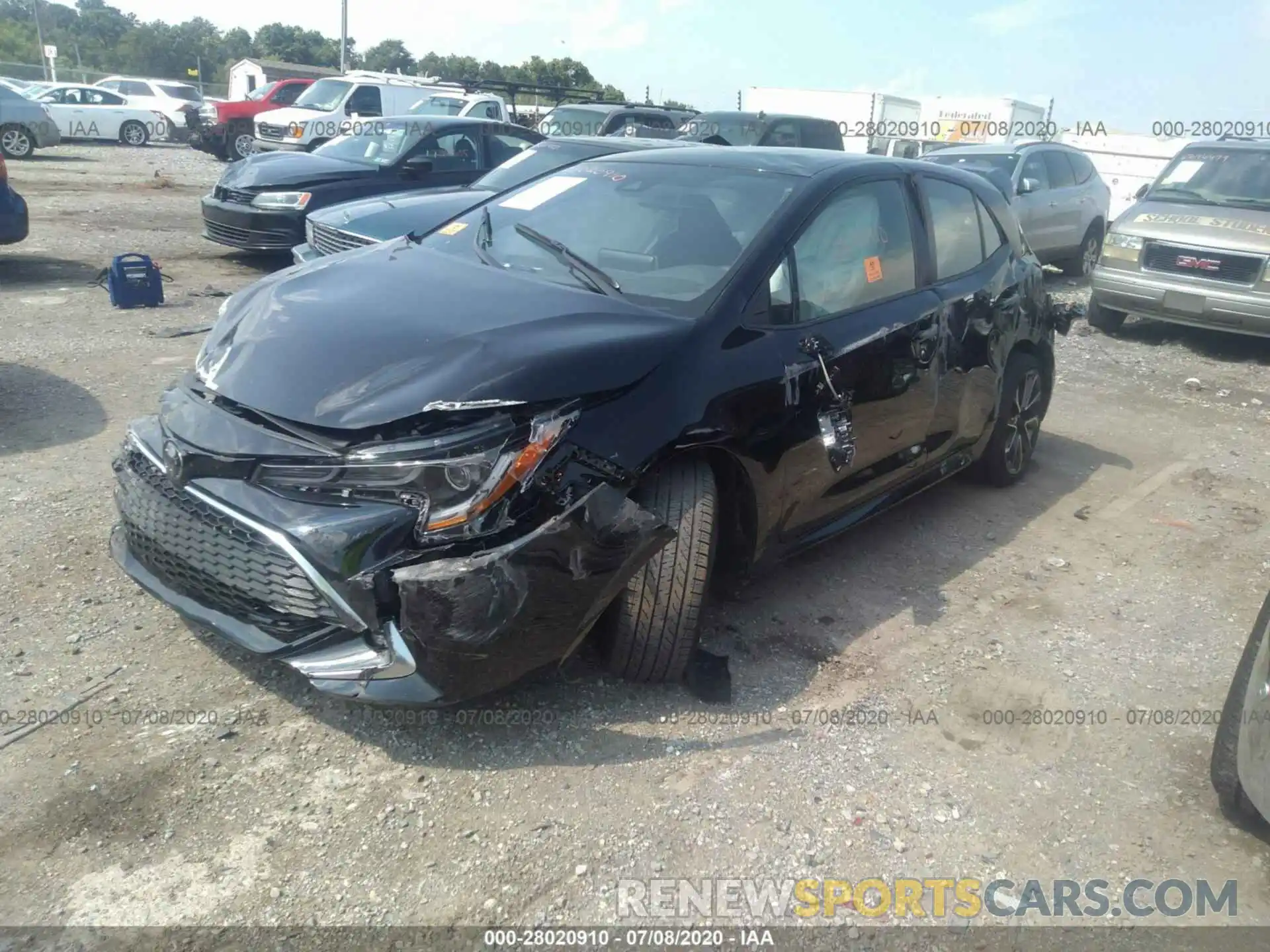 2 Photograph of a damaged car JTNA4RBE7L3092163 TOYOTA COROLLA HATCHBACK 2020