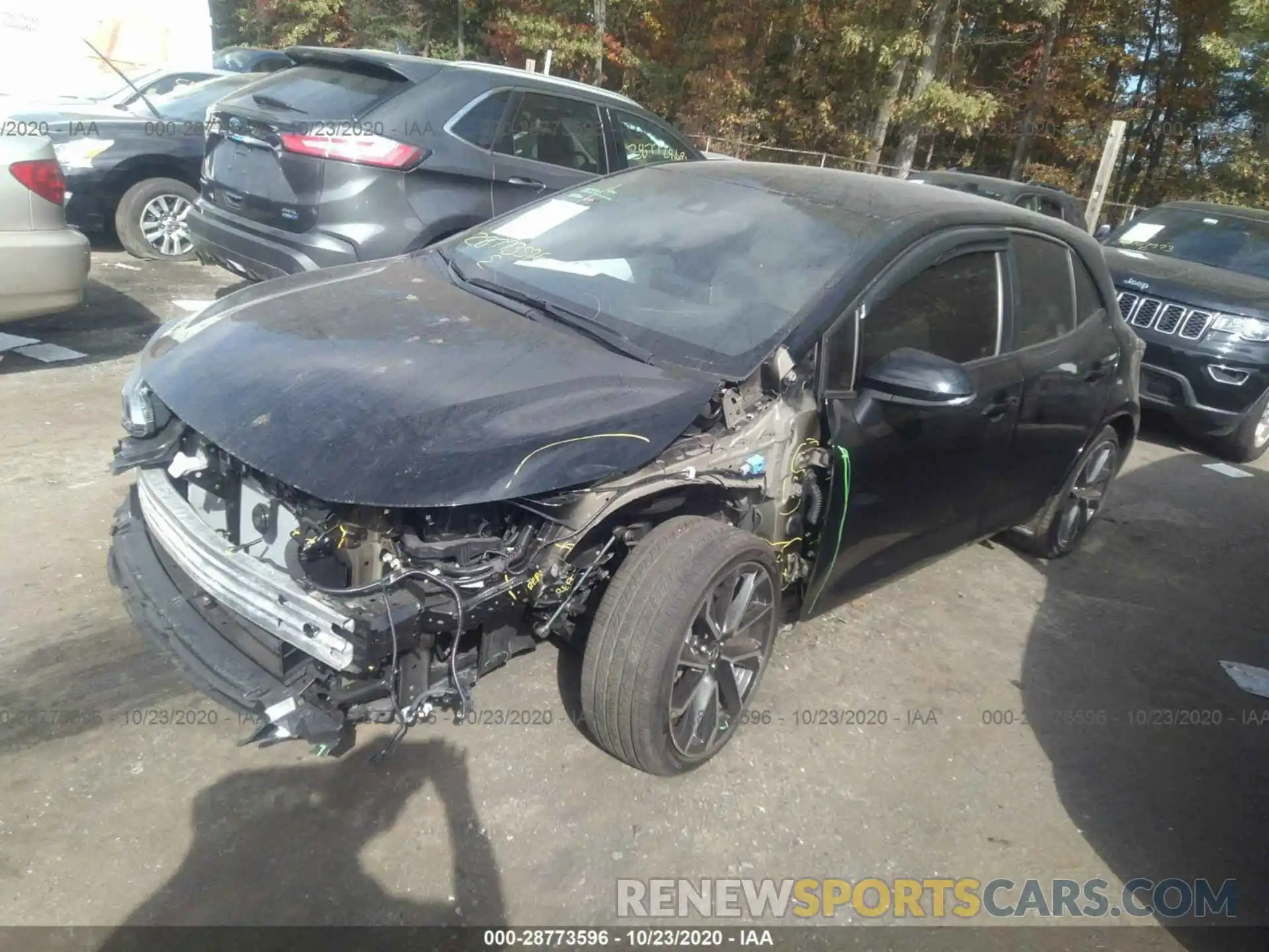 2 Photograph of a damaged car JTNA4RBE8L3087019 TOYOTA COROLLA HATCHBACK 2020