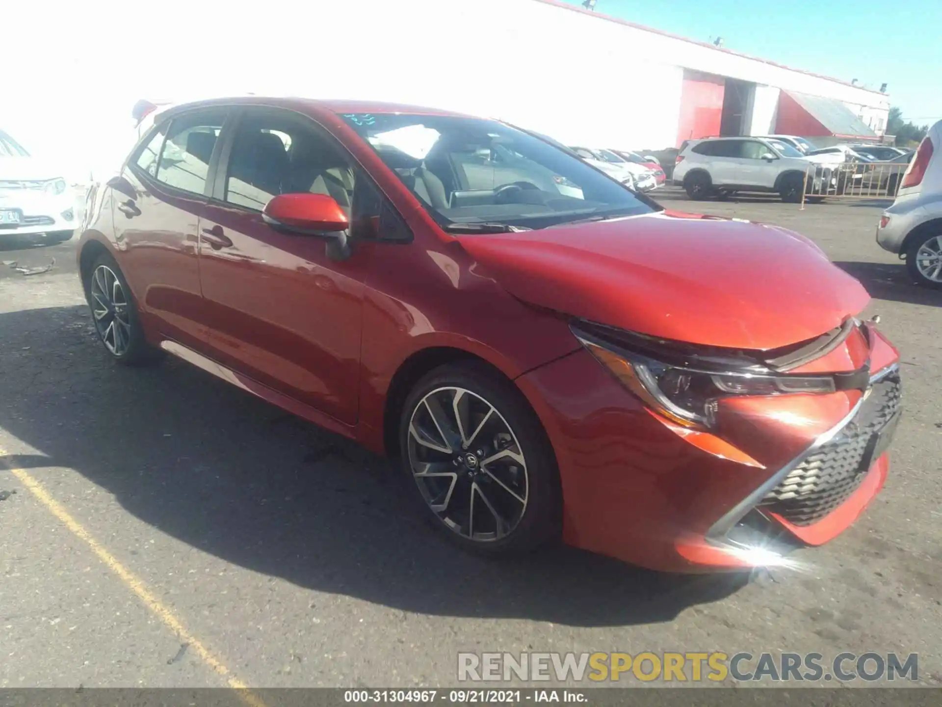 1 Photograph of a damaged car JTNA4RBEXL3086616 TOYOTA COROLLA HATCHBACK 2020