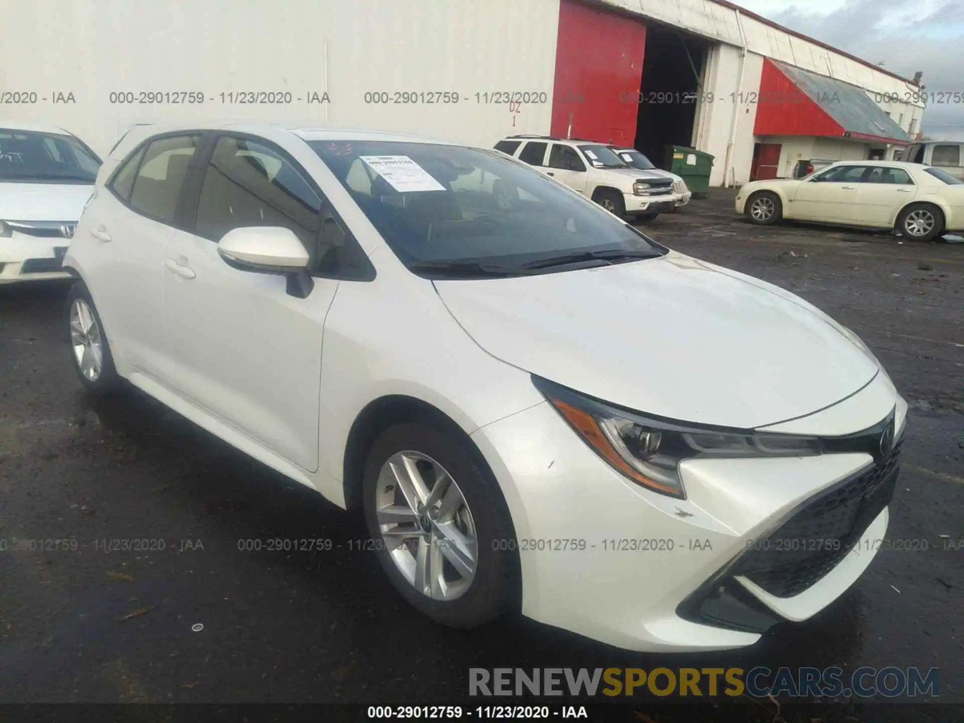 1 Photograph of a damaged car JTNB4RBE0L3095281 TOYOTA COROLLA HATCHBACK 2020