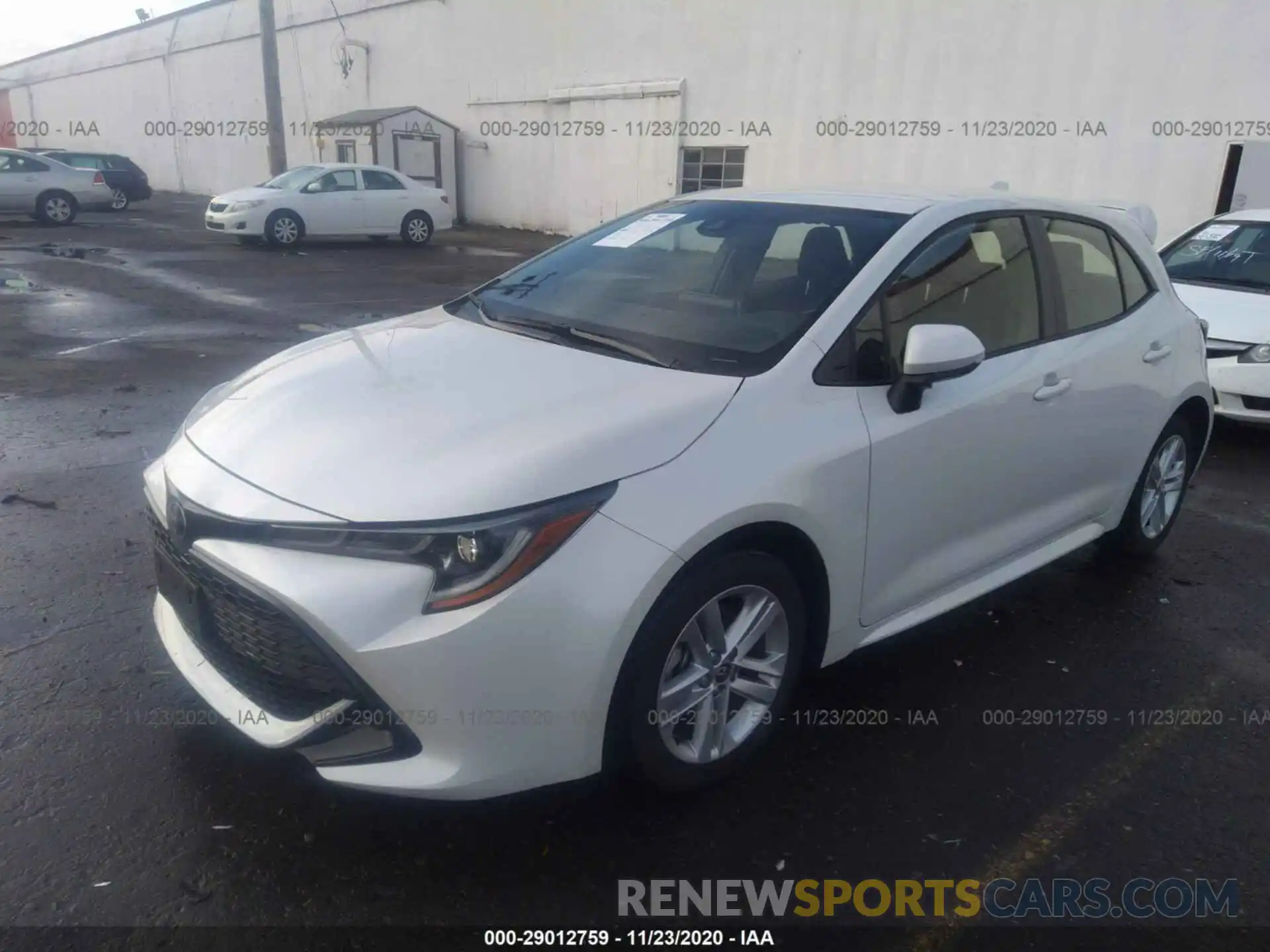 2 Photograph of a damaged car JTNB4RBE0L3095281 TOYOTA COROLLA HATCHBACK 2020