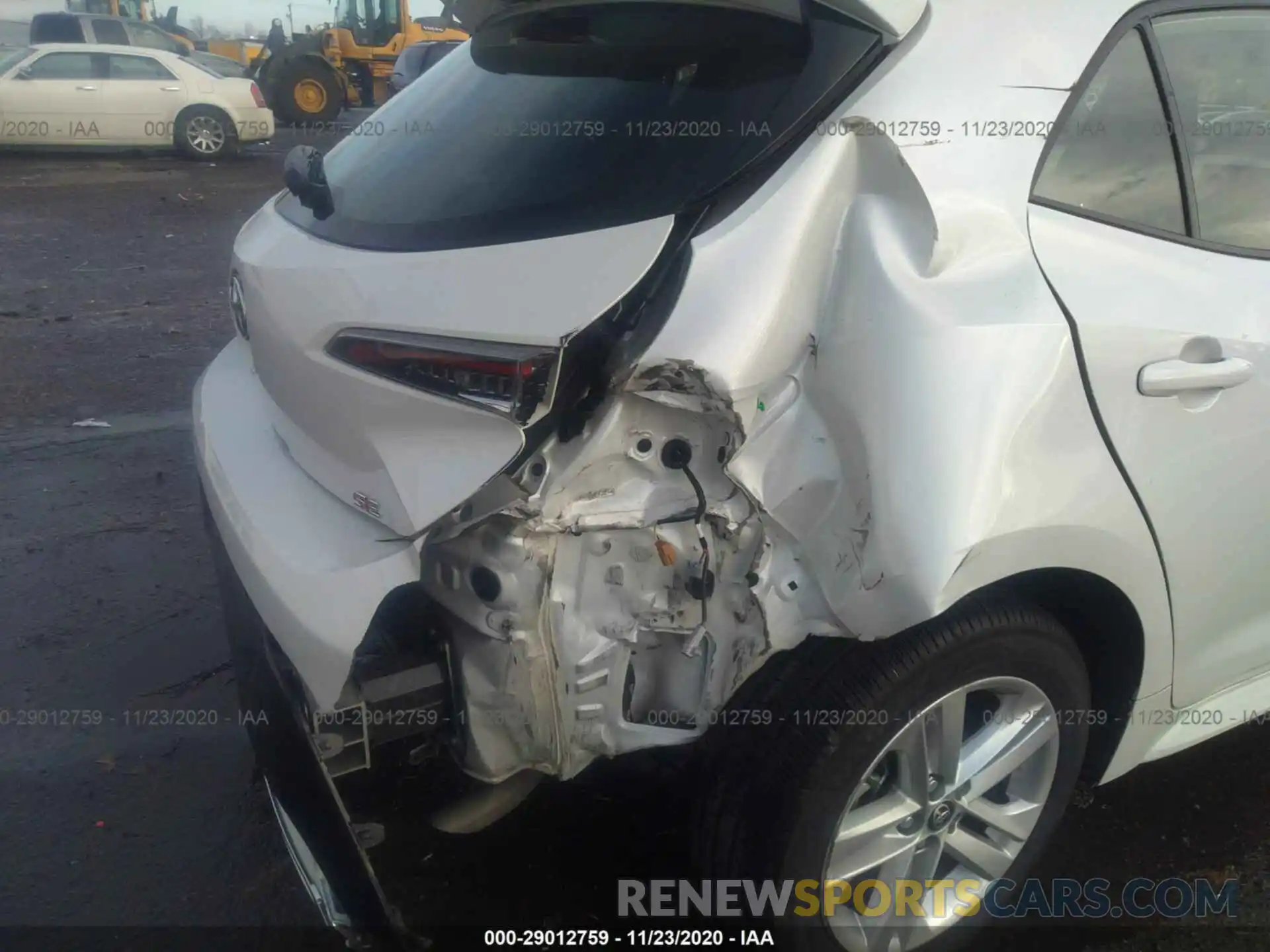 6 Photograph of a damaged car JTNB4RBE0L3095281 TOYOTA COROLLA HATCHBACK 2020