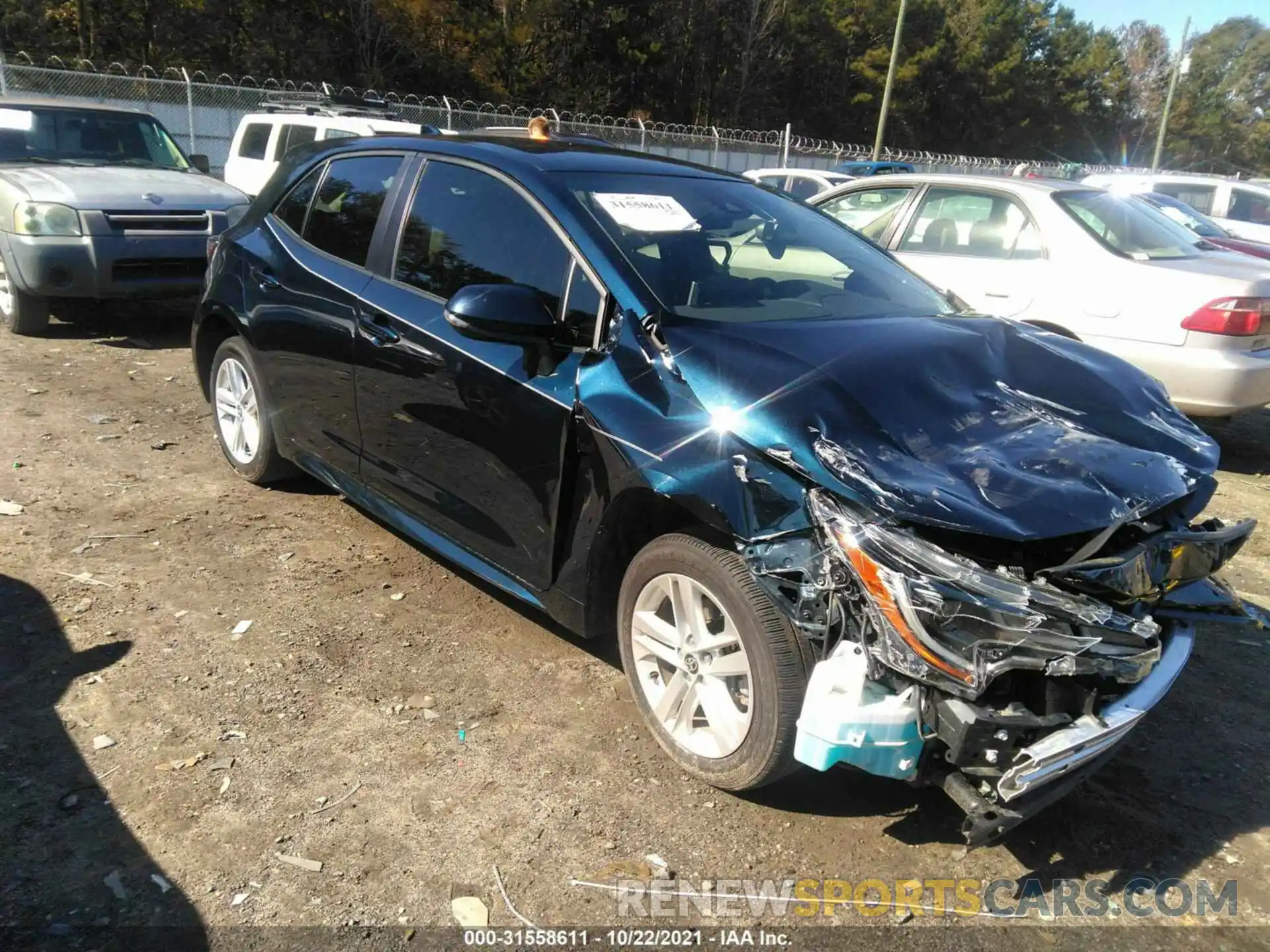 1 Photograph of a damaged car JTNB4RBE2L3082340 TOYOTA COROLLA HATCHBACK 2020