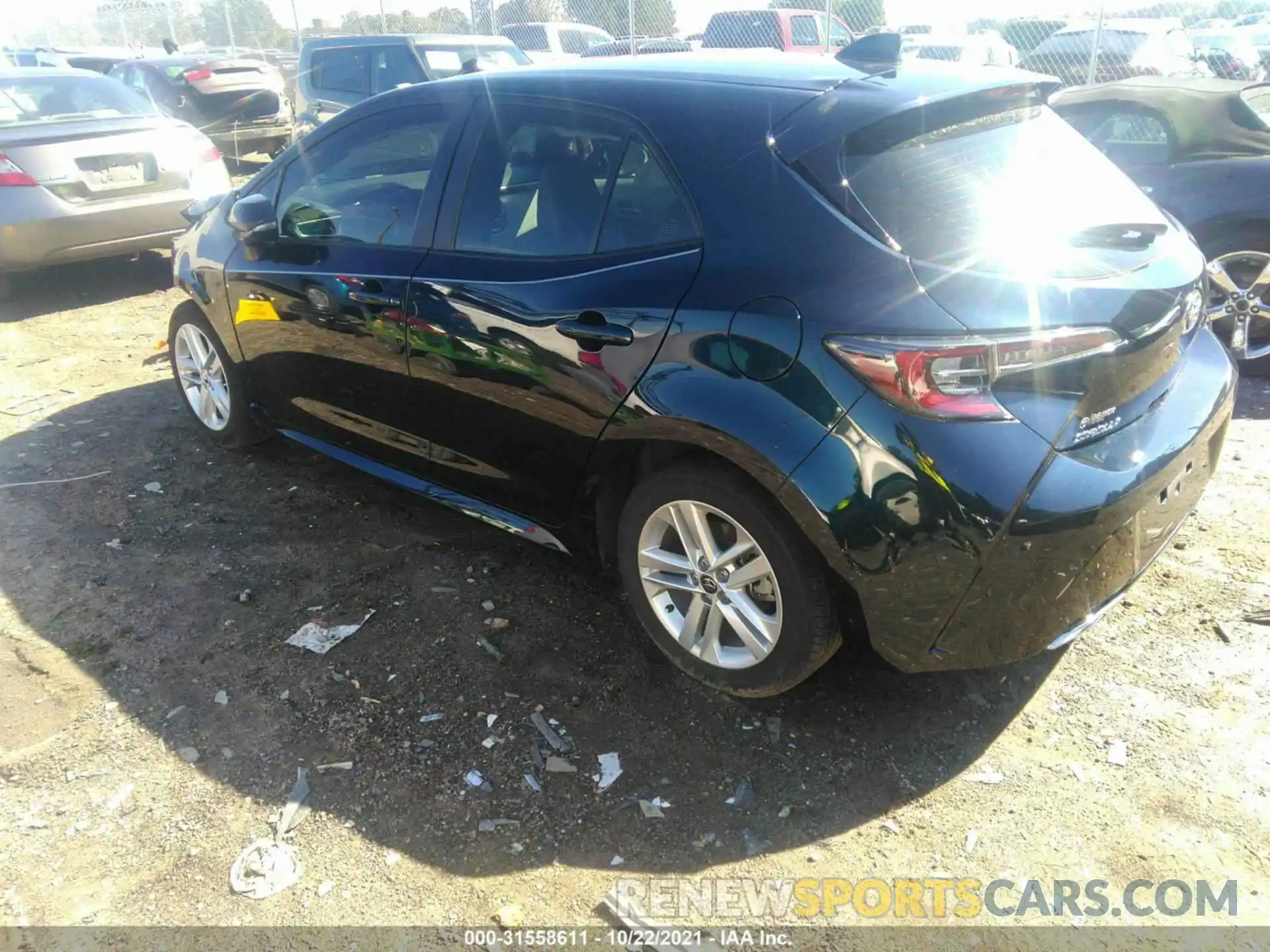 3 Photograph of a damaged car JTNB4RBE2L3082340 TOYOTA COROLLA HATCHBACK 2020