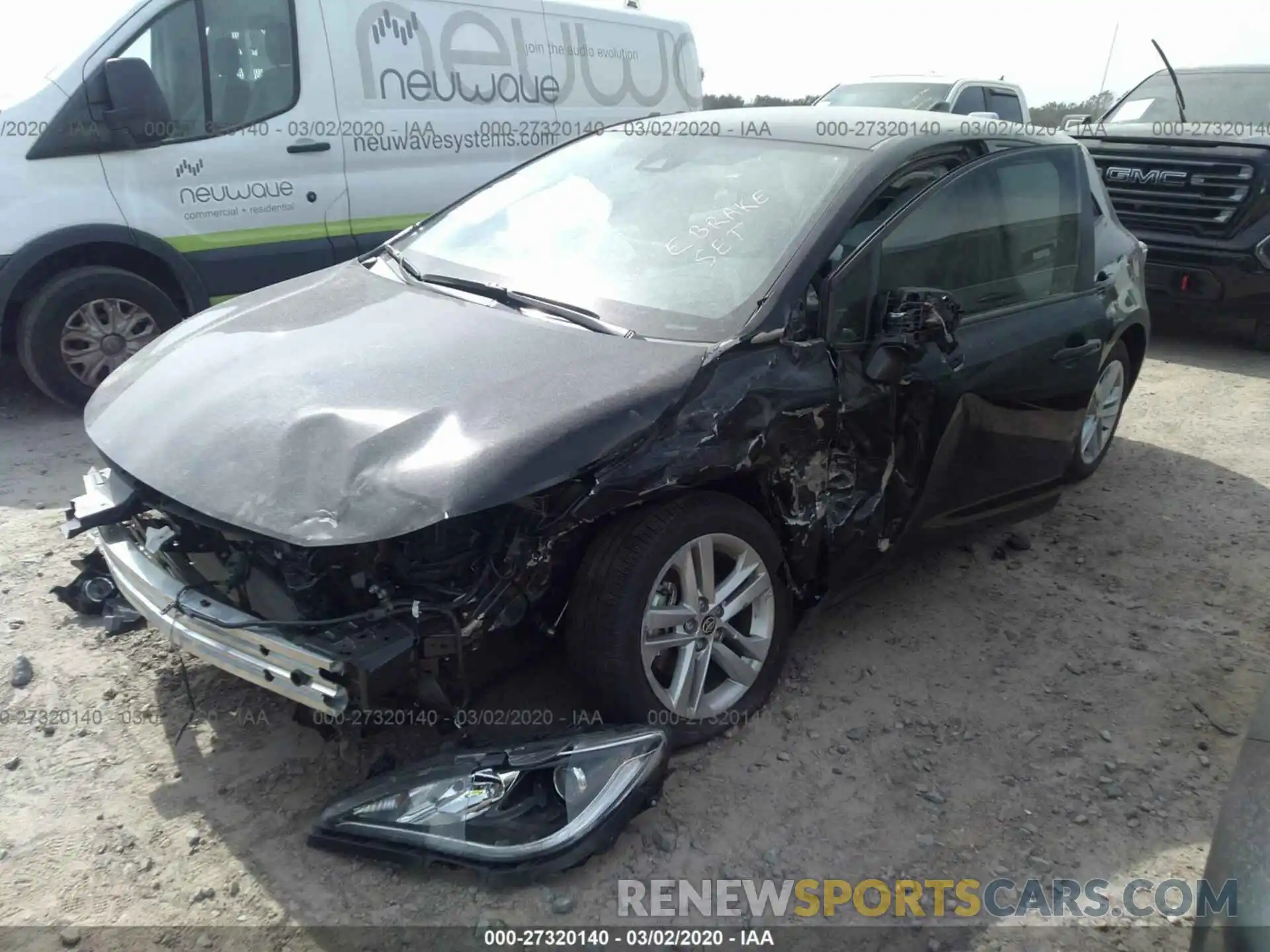 2 Photograph of a damaged car JTNB4RBE3L3089166 TOYOTA COROLLA HATCHBACK 2020