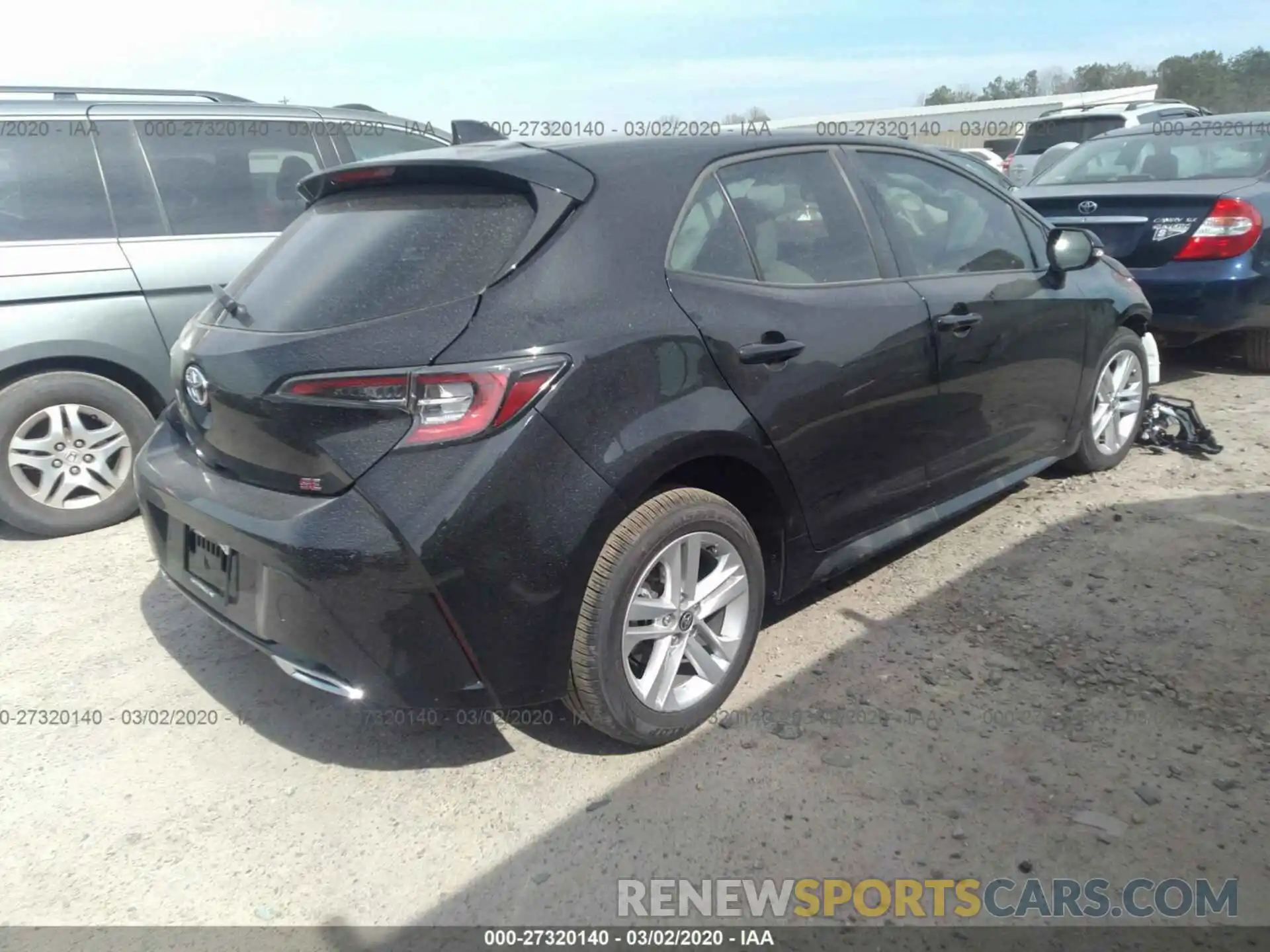 4 Photograph of a damaged car JTNB4RBE3L3089166 TOYOTA COROLLA HATCHBACK 2020