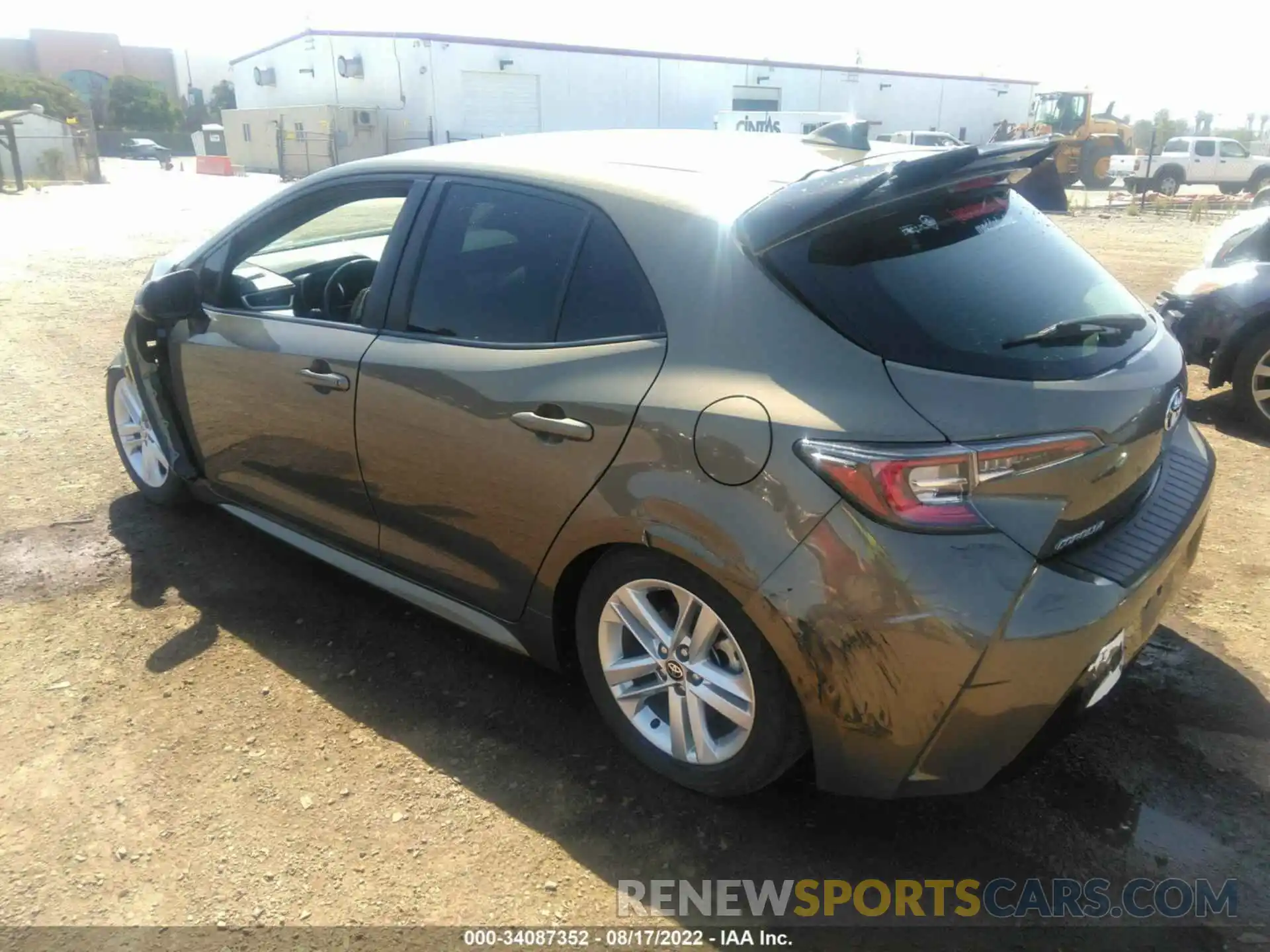 3 Photograph of a damaged car JTNB4RBE6L3080980 TOYOTA COROLLA HATCHBACK 2020