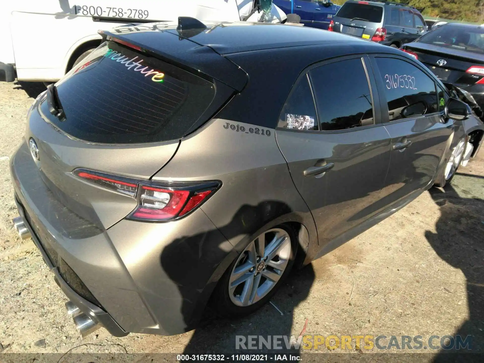 4 Photograph of a damaged car JTNB4RBE7L3085282 TOYOTA COROLLA HATCHBACK 2020