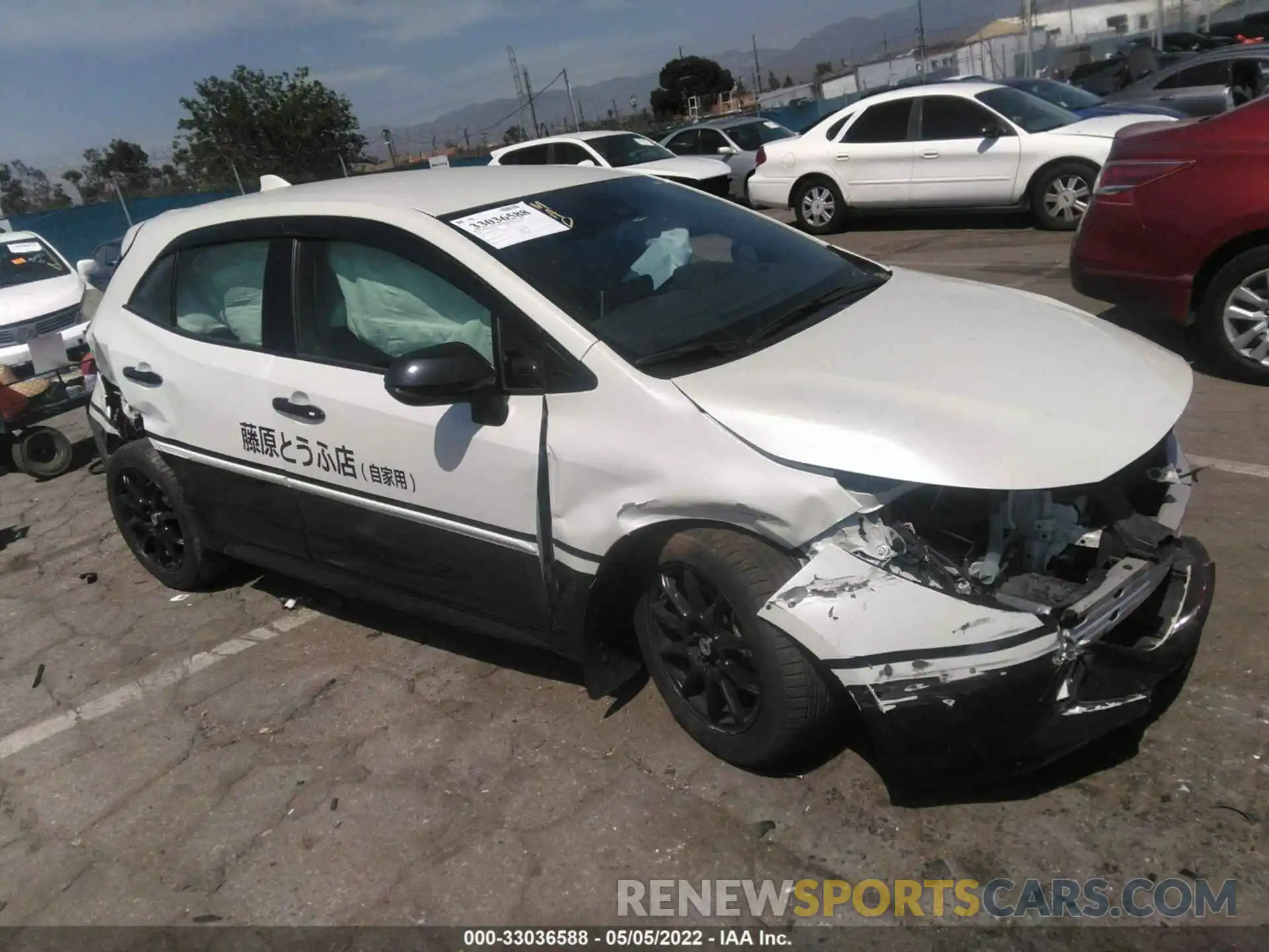 1 Photograph of a damaged car JTNB4RBE9L3091102 TOYOTA COROLLA HATCHBACK 2020