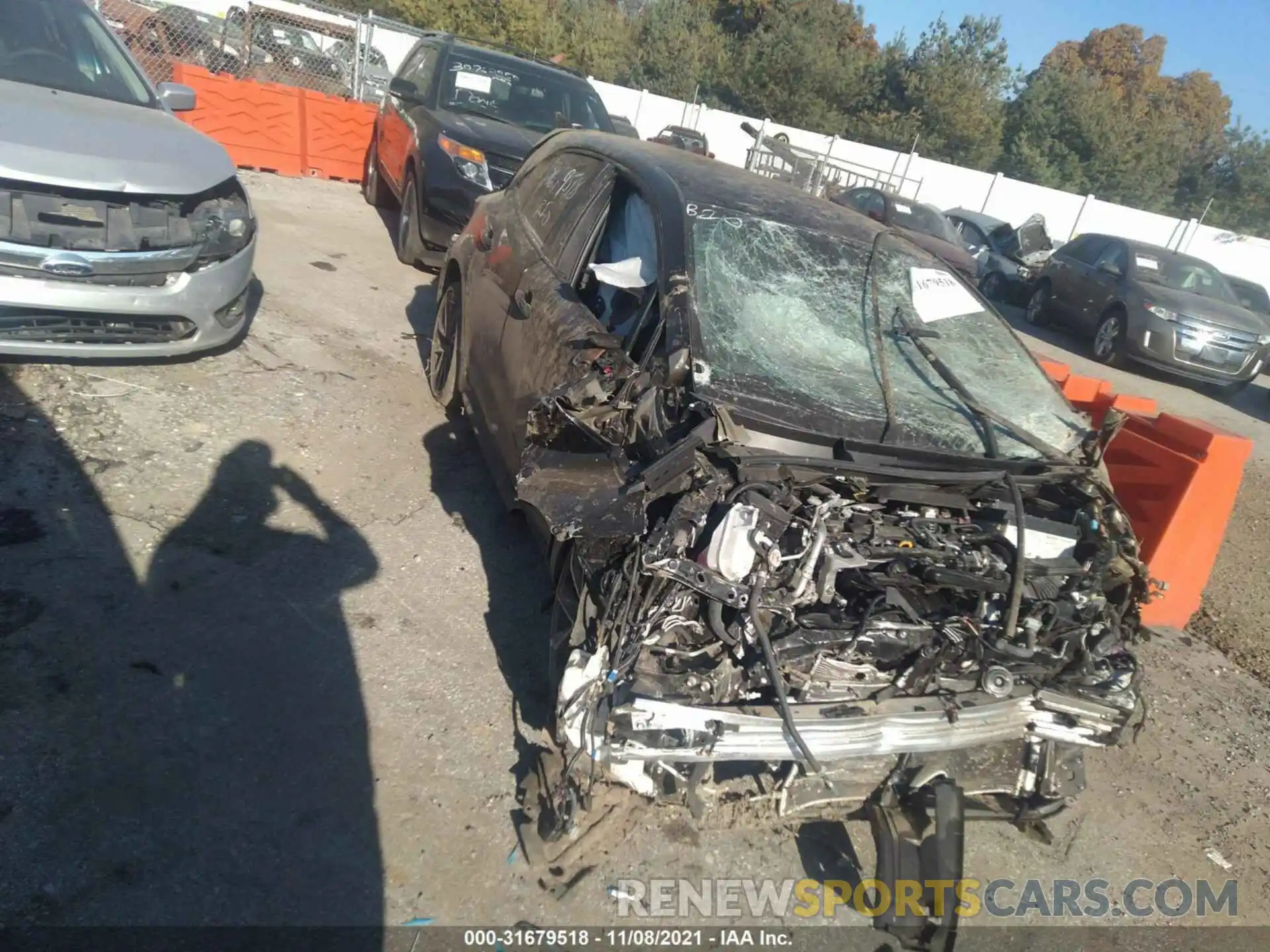 1 Photograph of a damaged car JTNC4RBE0L3103710 TOYOTA COROLLA HATCHBACK 2020