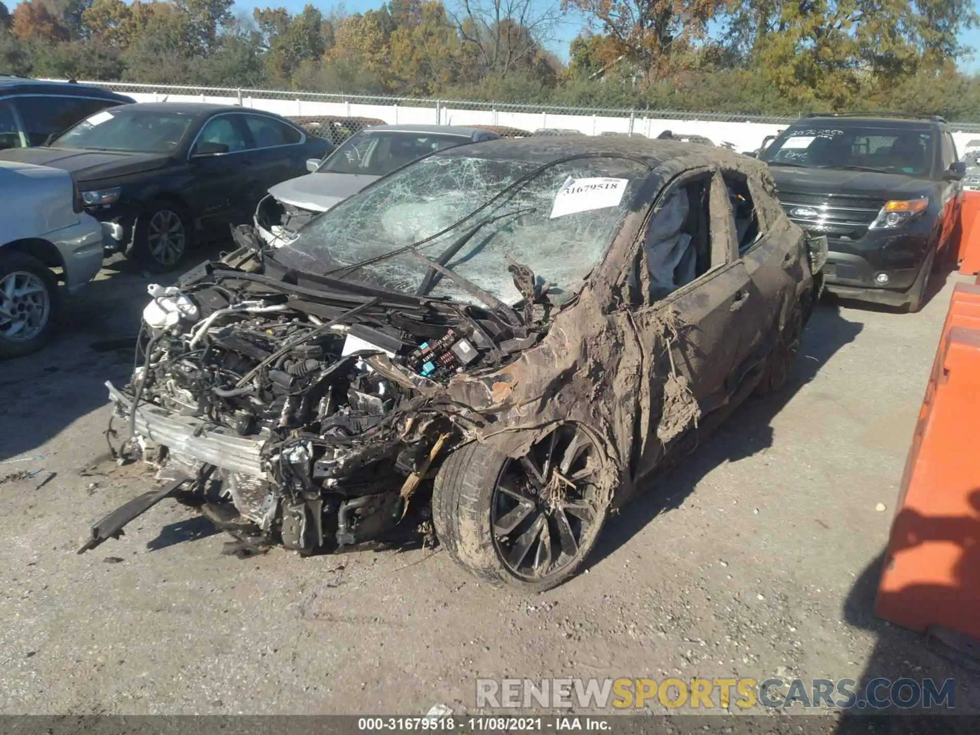 2 Photograph of a damaged car JTNC4RBE0L3103710 TOYOTA COROLLA HATCHBACK 2020