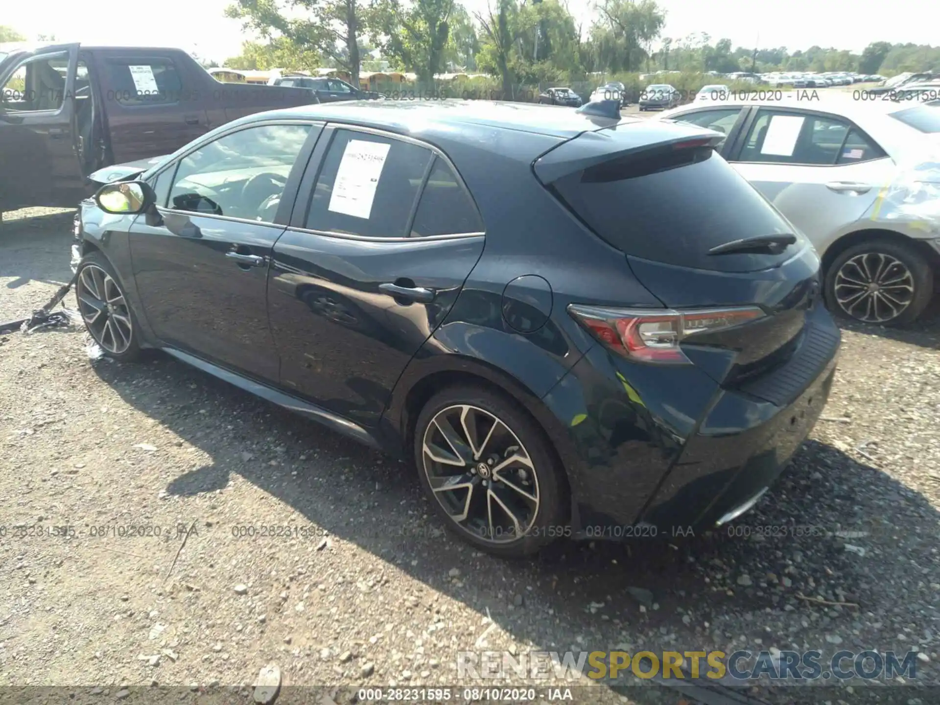 3 Photograph of a damaged car JTNC4RBE1L3076422 TOYOTA COROLLA HATCHBACK 2020