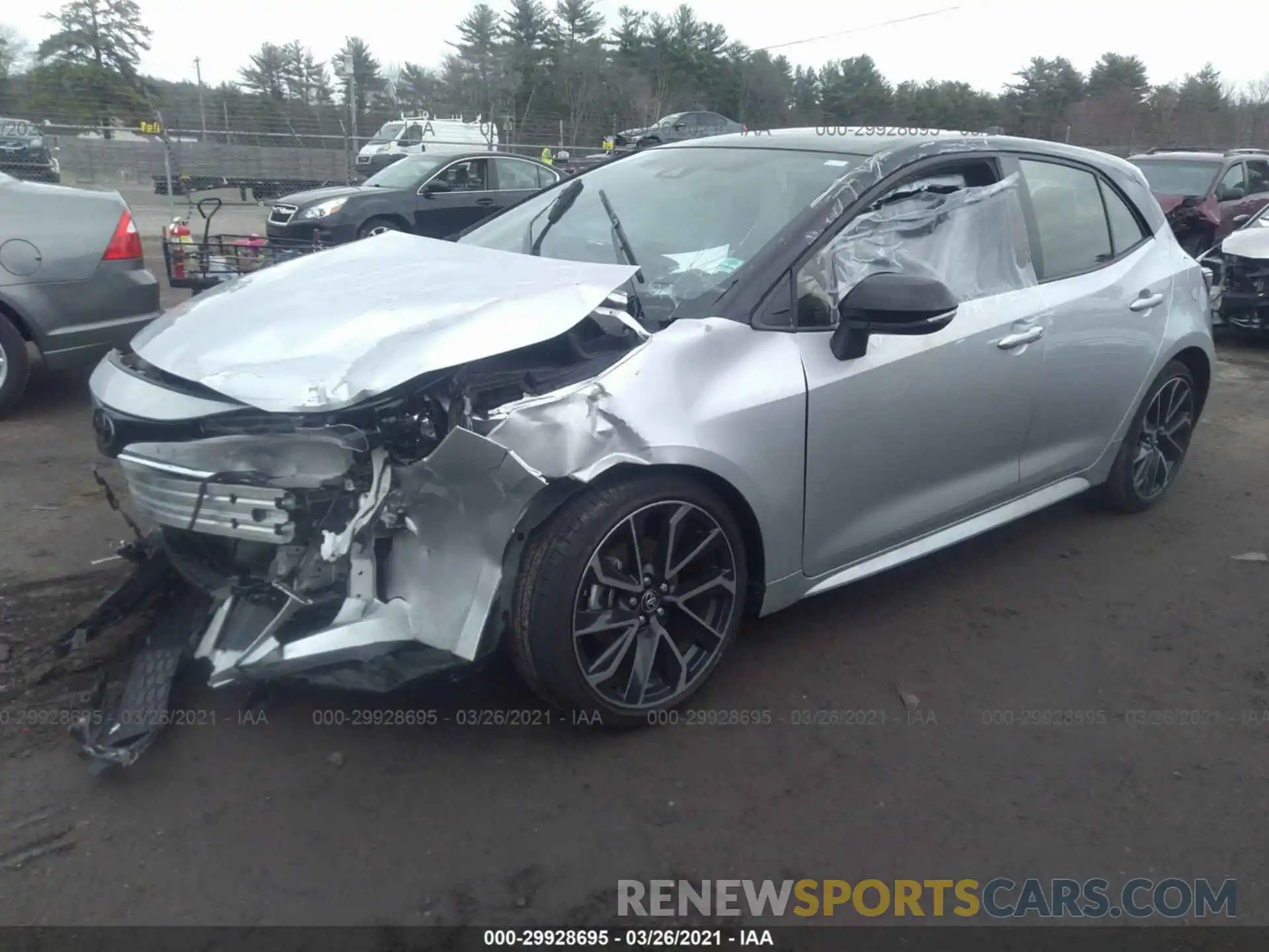 6 Photograph of a damaged car JTNC4RBE2L3082987 TOYOTA COROLLA HATCHBACK 2020