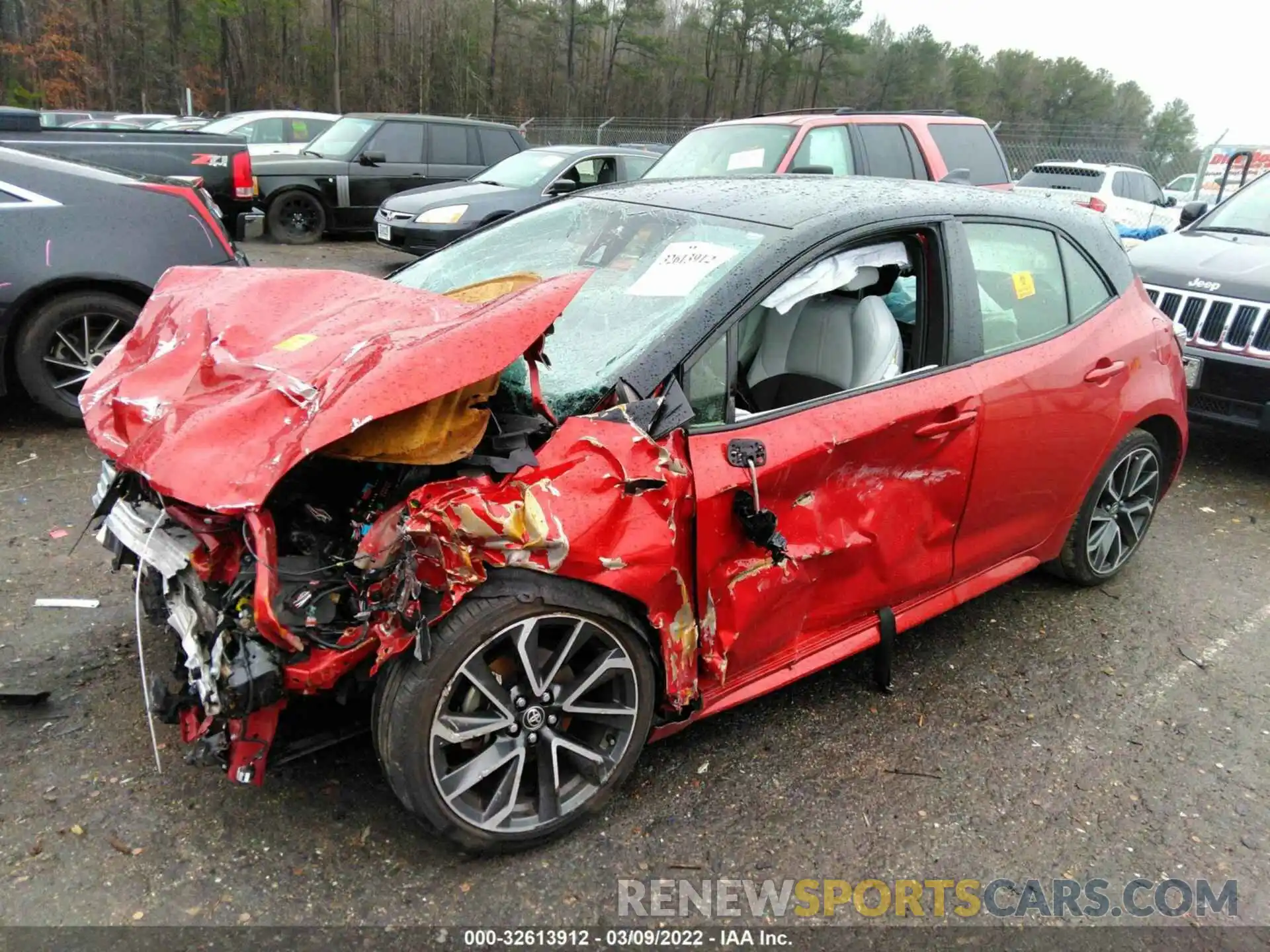 2 Photograph of a damaged car JTNC4RBE2L3089132 TOYOTA COROLLA HATCHBACK 2020