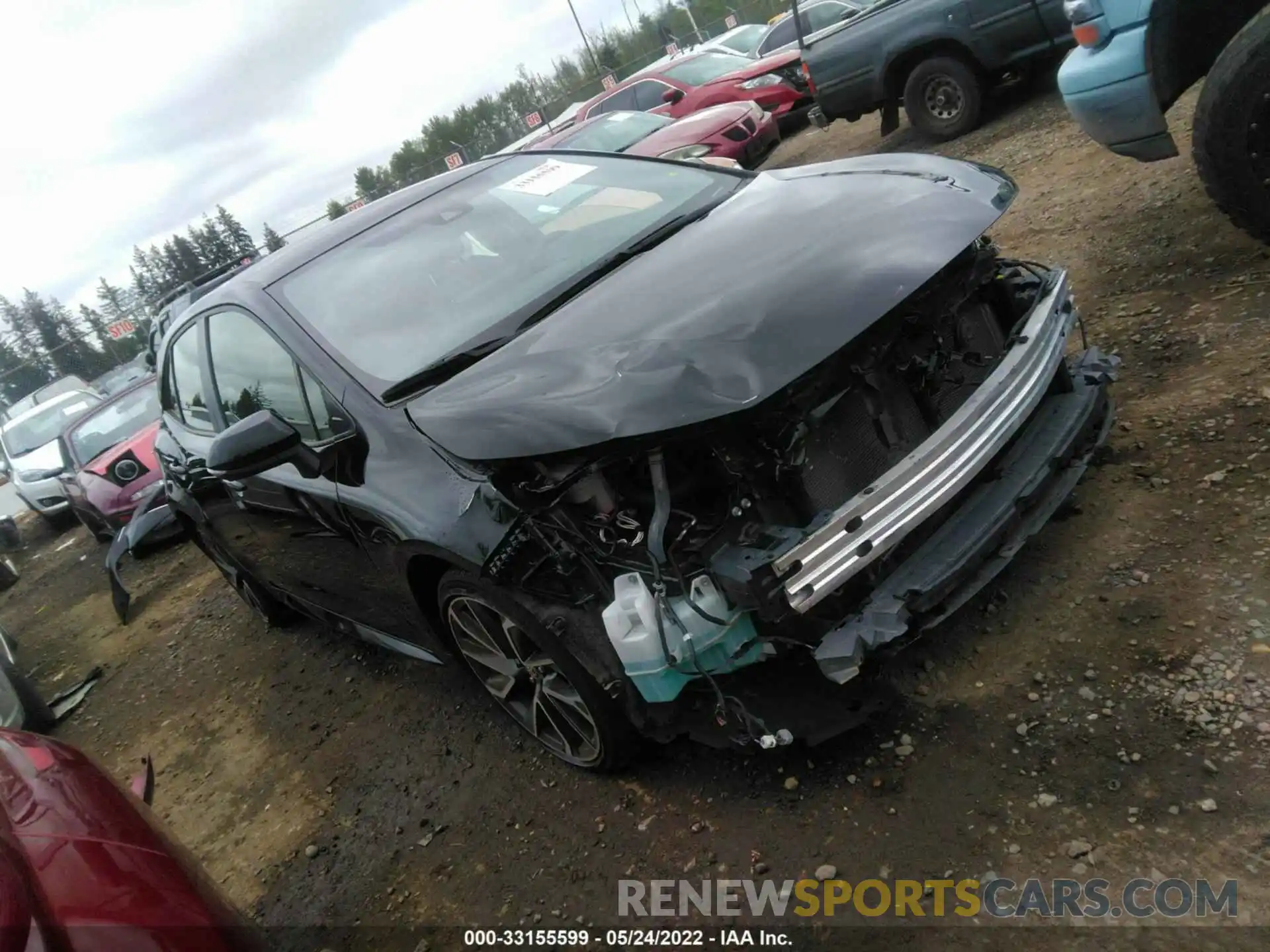 1 Photograph of a damaged car JTNC4RBE2L3097506 TOYOTA COROLLA HATCHBACK 2020