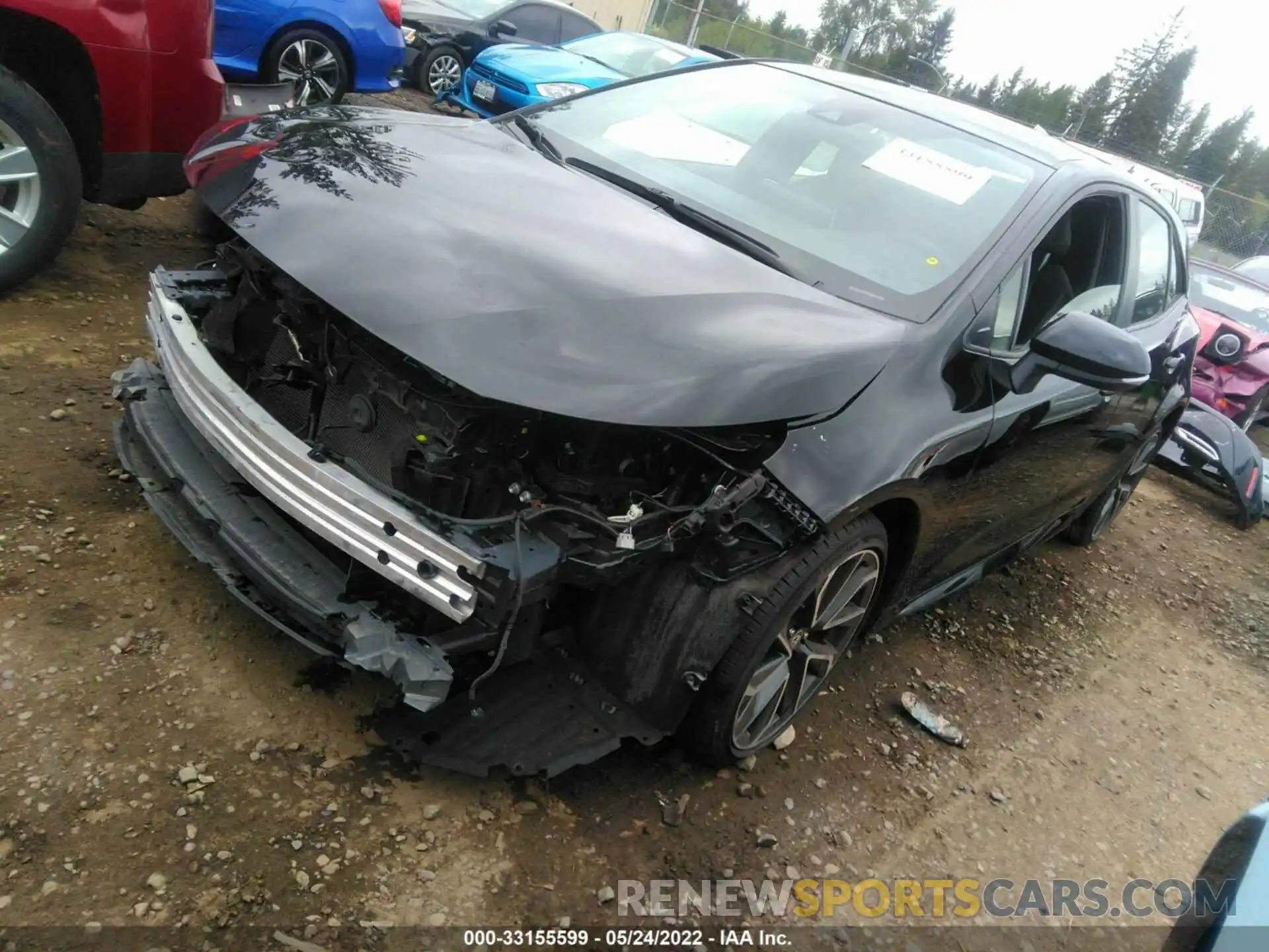 2 Photograph of a damaged car JTNC4RBE2L3097506 TOYOTA COROLLA HATCHBACK 2020