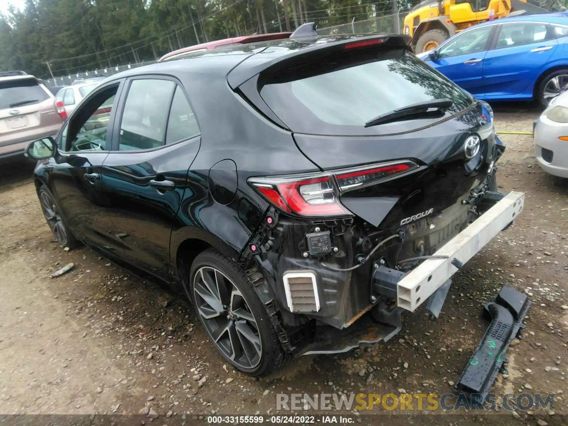 3 Photograph of a damaged car JTNC4RBE2L3097506 TOYOTA COROLLA HATCHBACK 2020