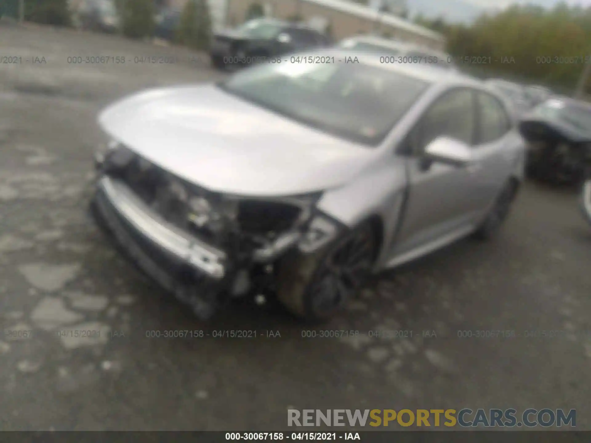 2 Photograph of a damaged car JTNC4RBE3L3092069 TOYOTA COROLLA HATCHBACK 2020