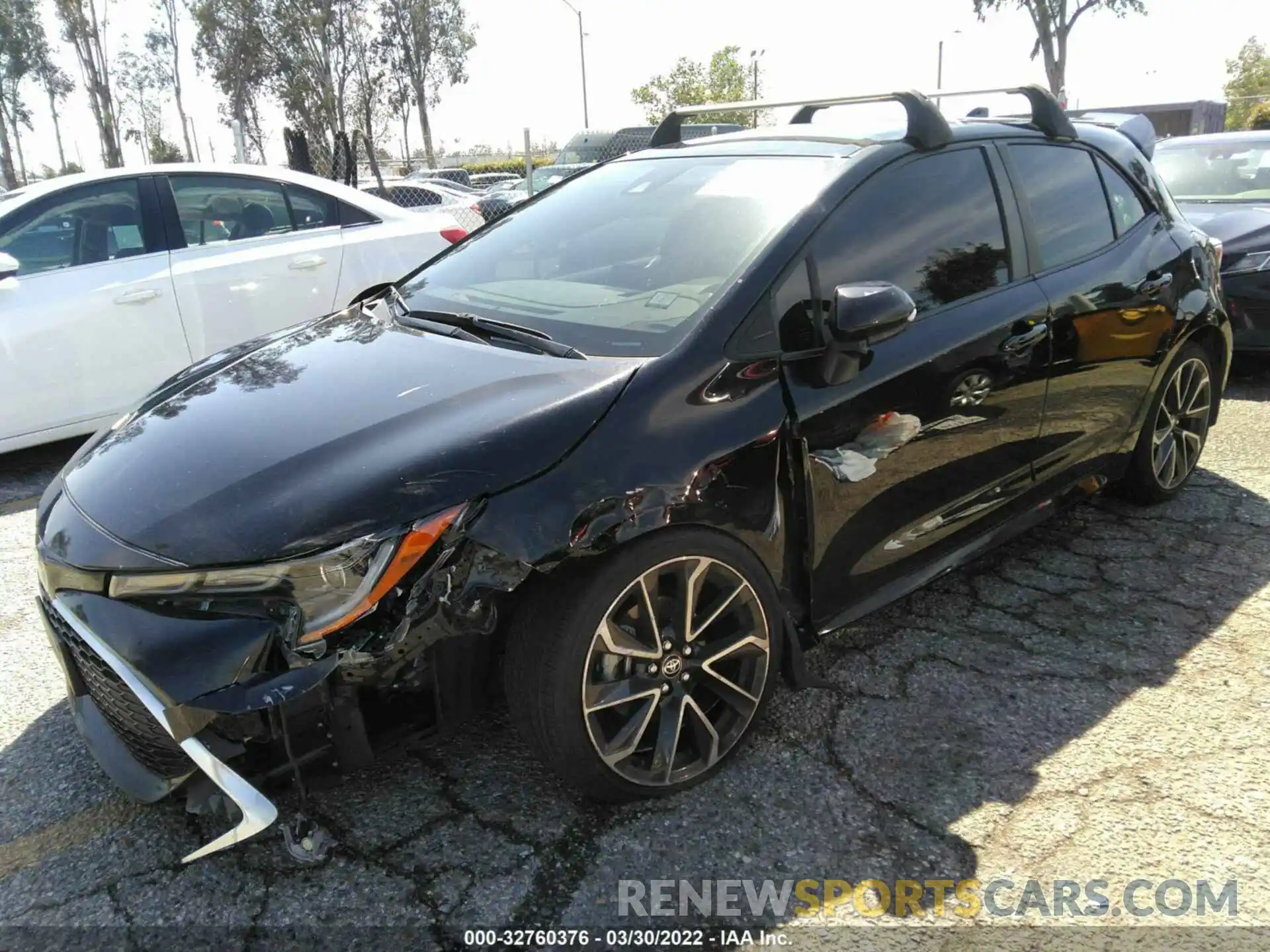 2 Photograph of a damaged car JTNC4RBE5L3081073 TOYOTA COROLLA HATCHBACK 2020