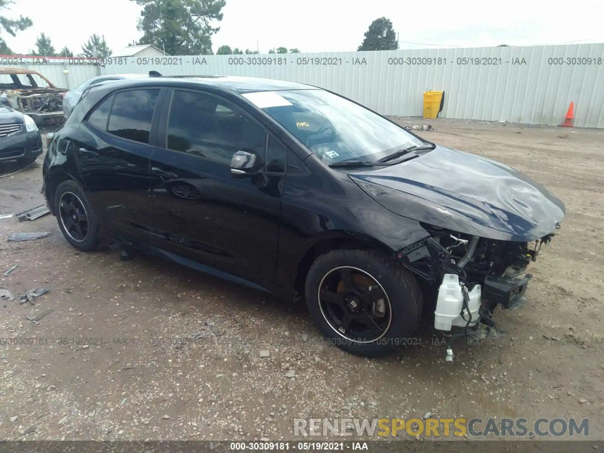 1 Photograph of a damaged car JTNC4RBE5L3085138 TOYOTA COROLLA HATCHBACK 2020