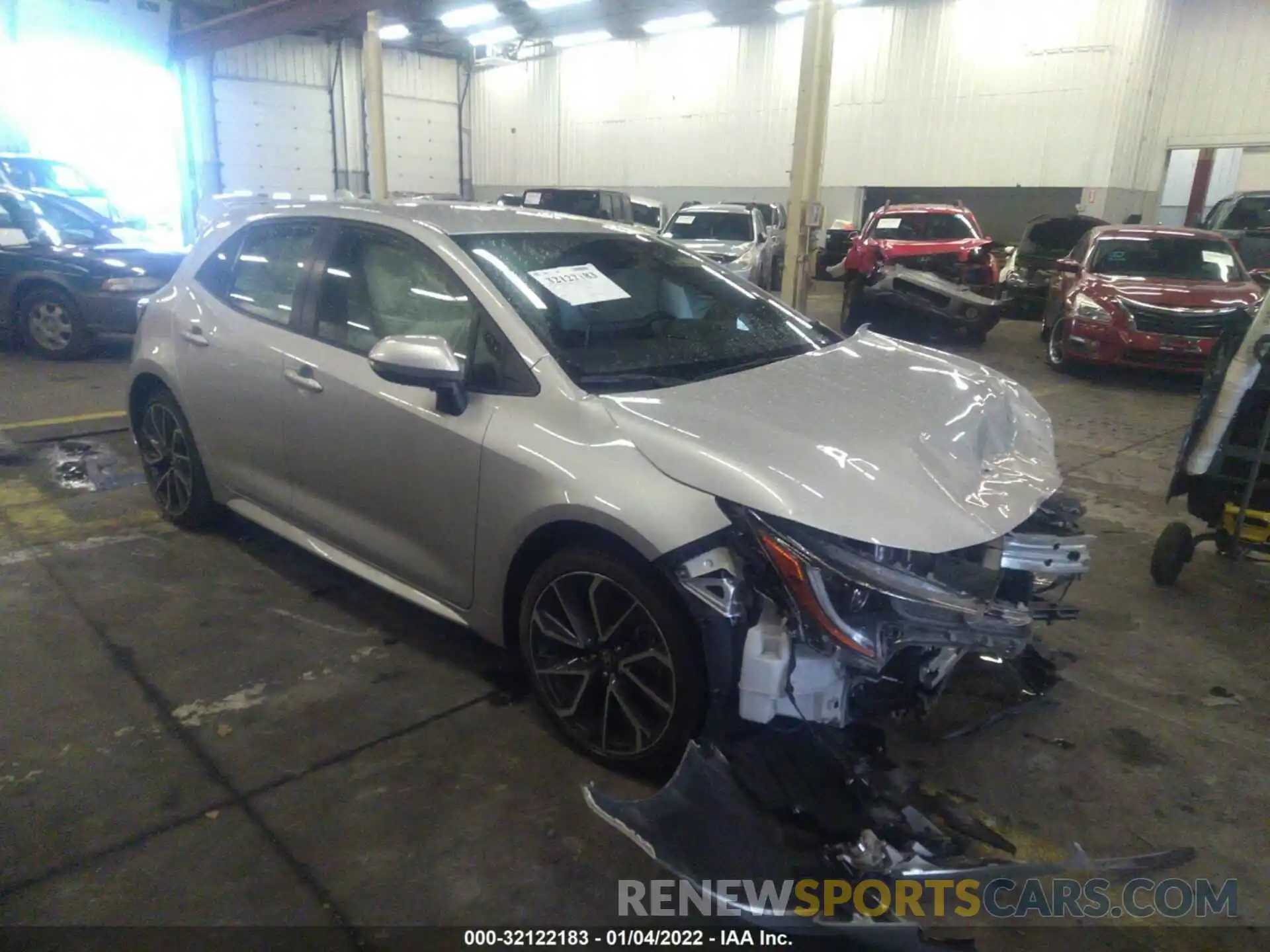 1 Photograph of a damaged car JTNC4RBE5L3090114 TOYOTA COROLLA HATCHBACK 2020