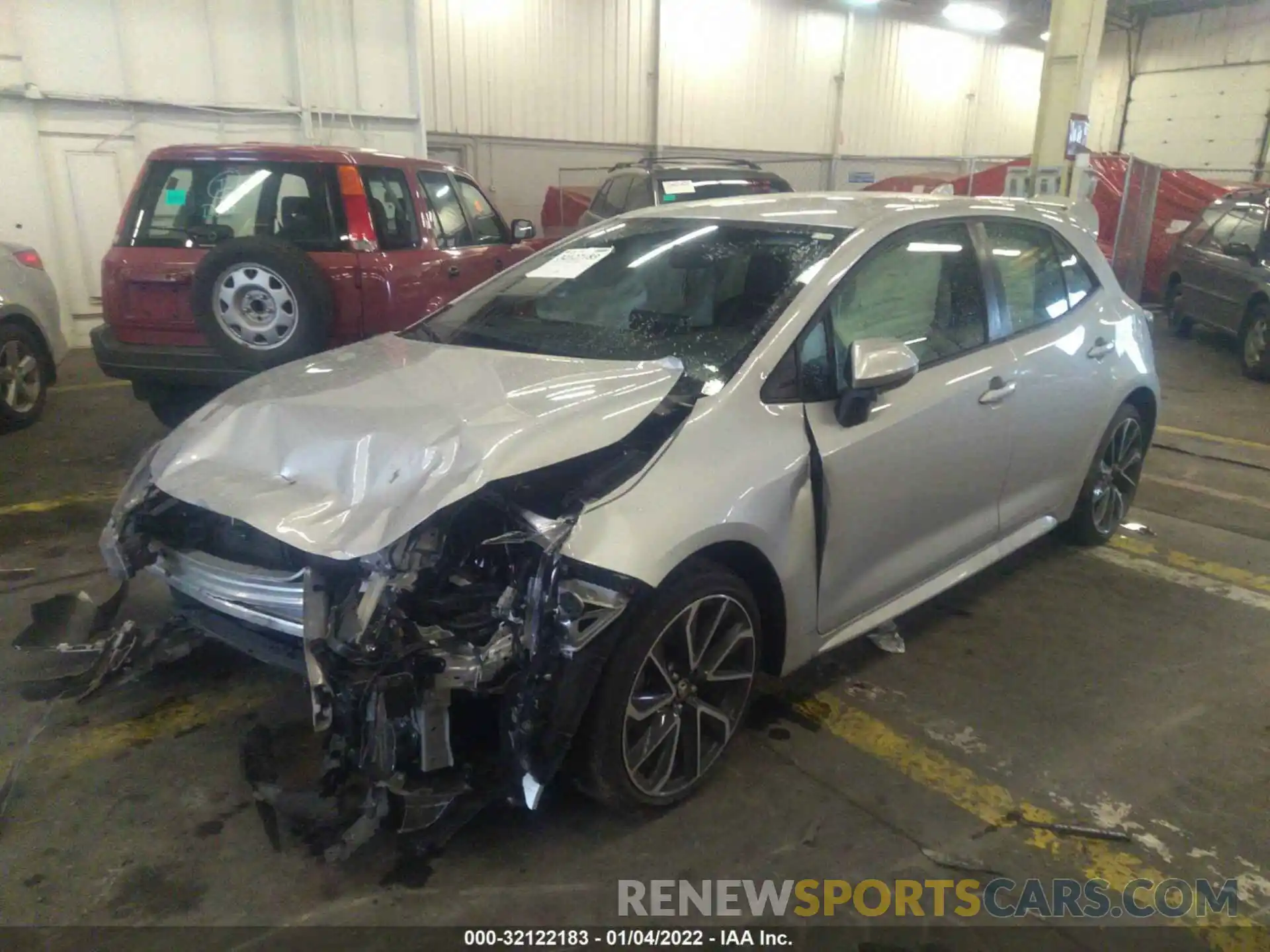 2 Photograph of a damaged car JTNC4RBE5L3090114 TOYOTA COROLLA HATCHBACK 2020