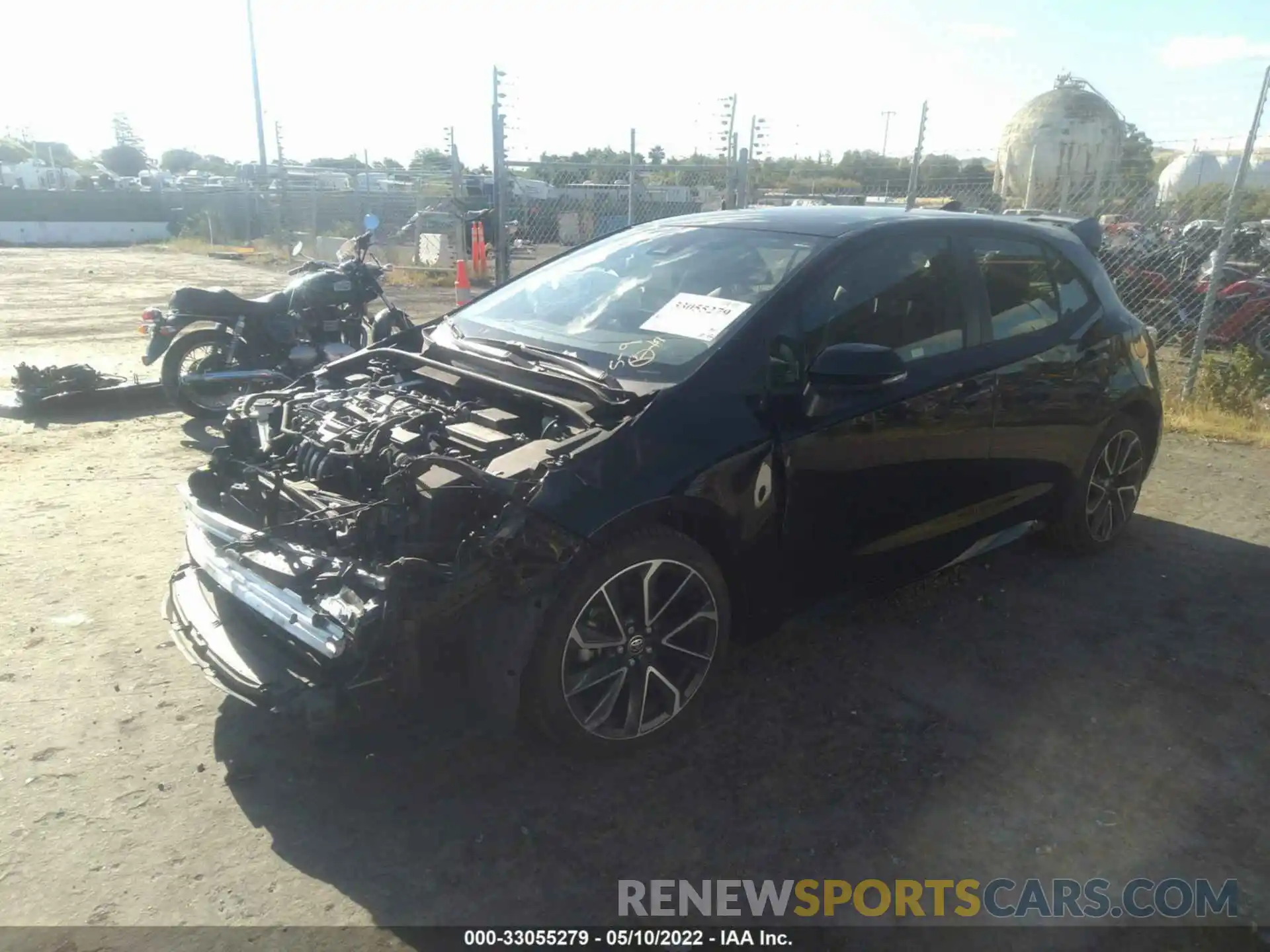 2 Photograph of a damaged car JTNC4RBE6L3077341 TOYOTA COROLLA HATCHBACK 2020