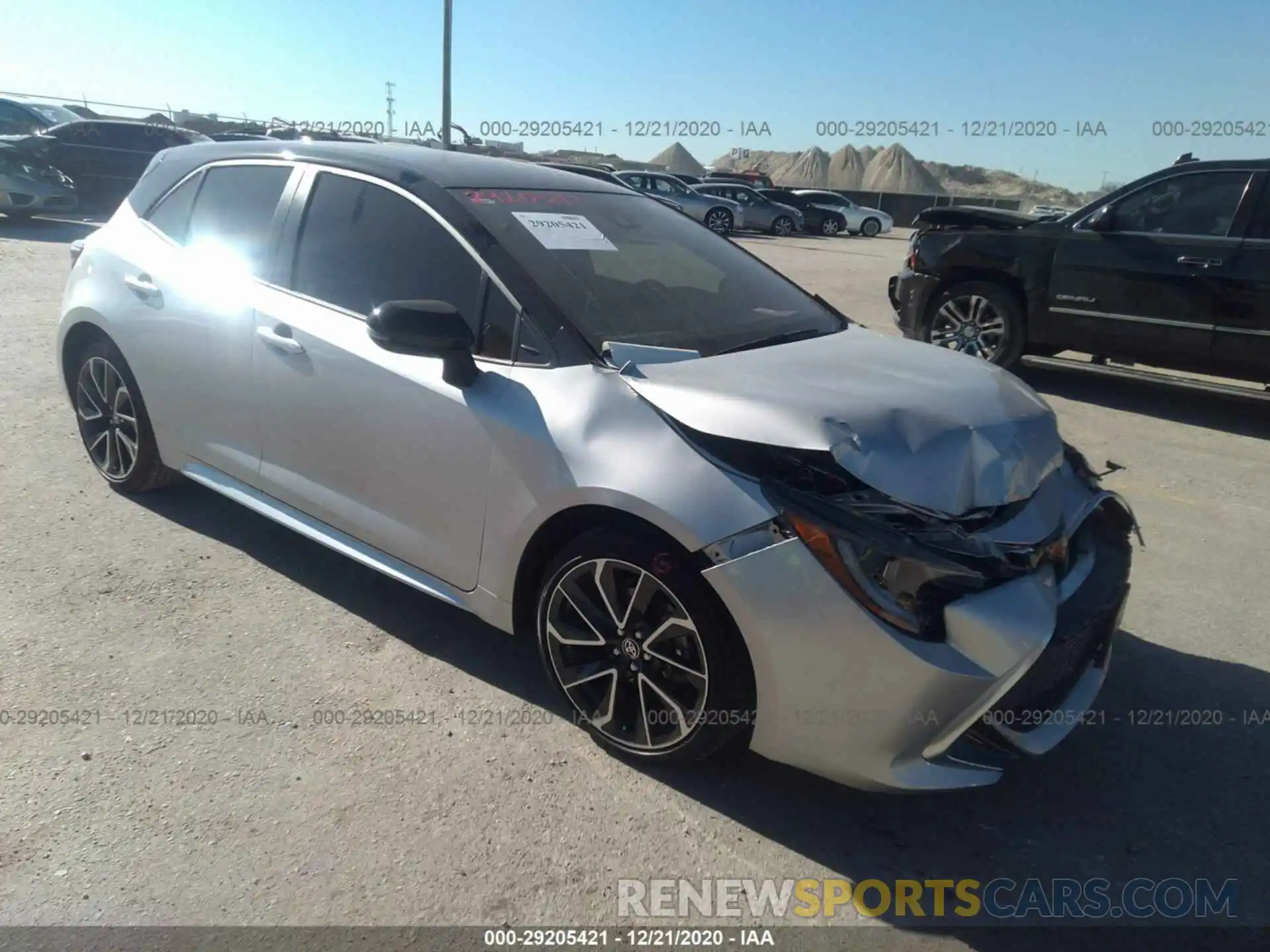 1 Photograph of a damaged car JTNC4RBE7L3081608 TOYOTA COROLLA HATCHBACK 2020