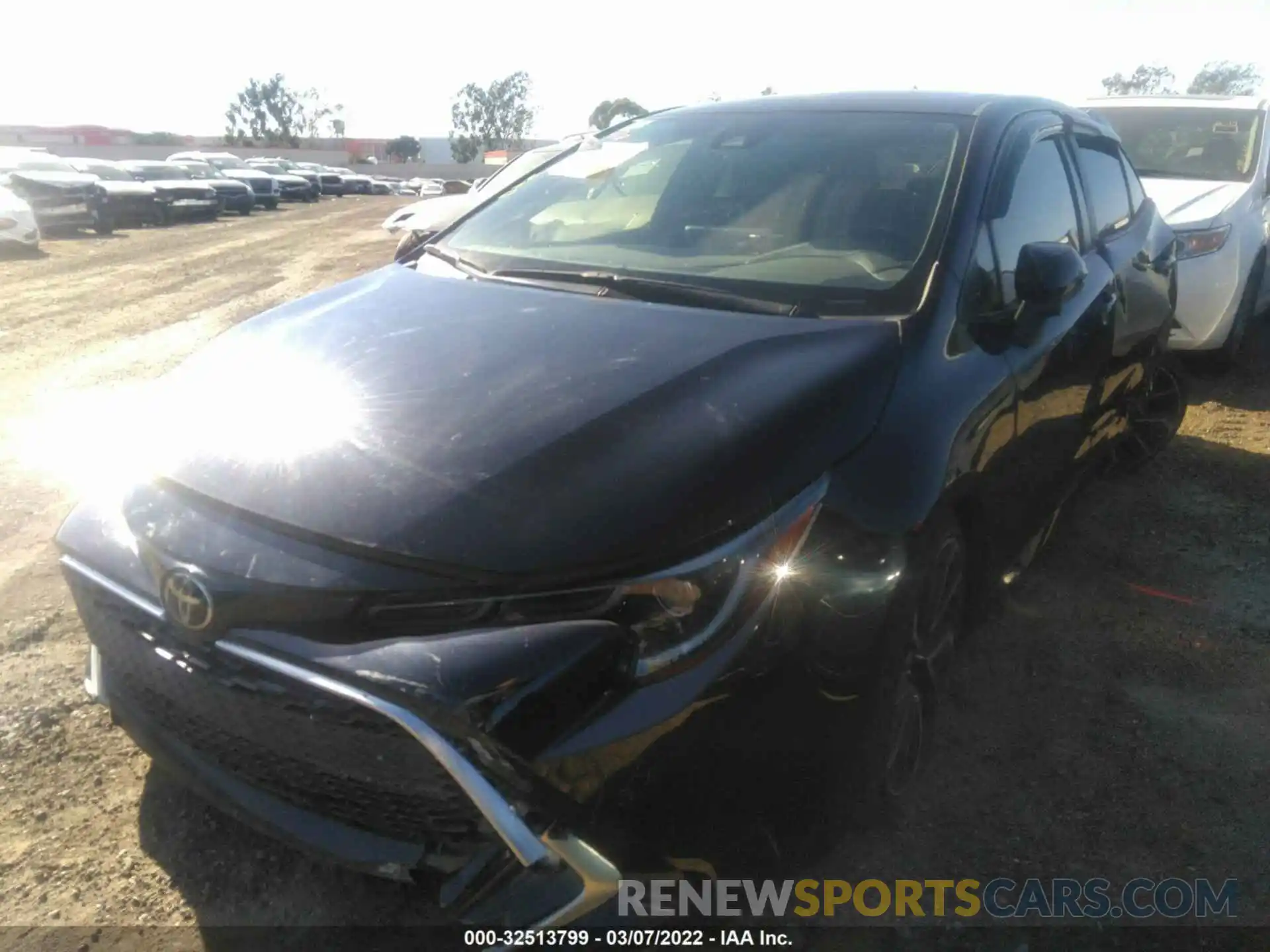 2 Photograph of a damaged car JTNC4RBE7L3082452 TOYOTA COROLLA HATCHBACK 2020