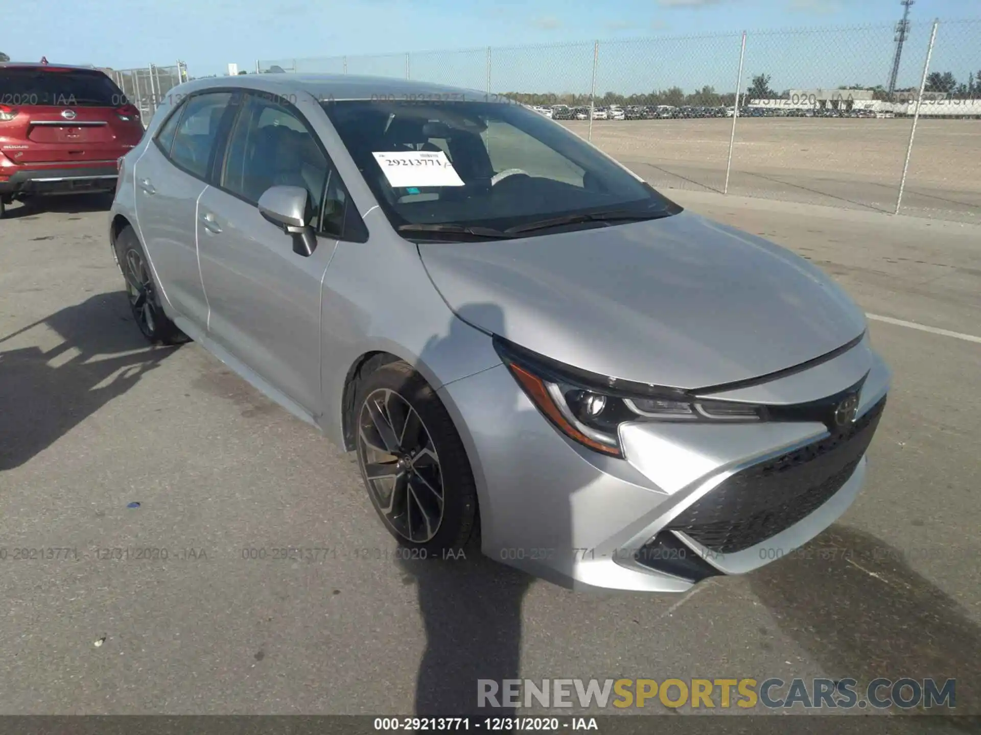 1 Photograph of a damaged car JTNC4RBE7L3101713 TOYOTA COROLLA HATCHBACK 2020