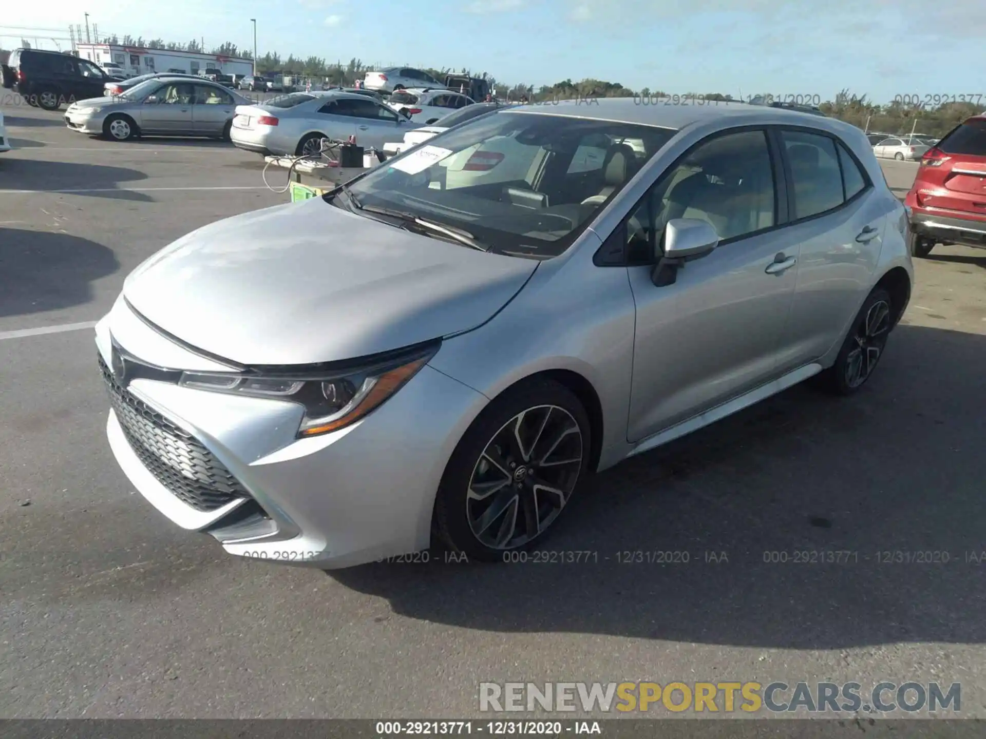 2 Photograph of a damaged car JTNC4RBE7L3101713 TOYOTA COROLLA HATCHBACK 2020