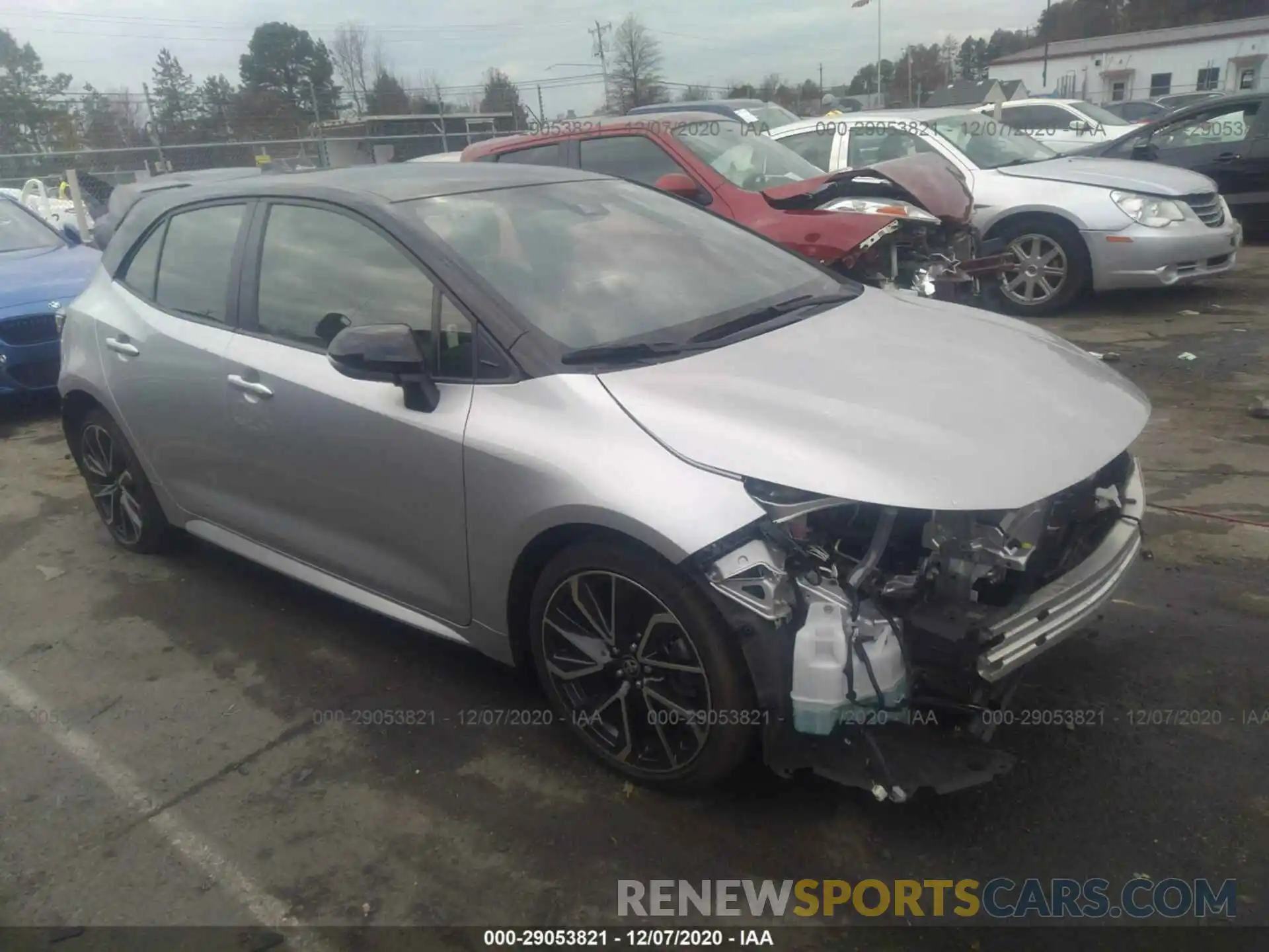 1 Photograph of a damaged car JTNC4RBE8L3096831 TOYOTA COROLLA HATCHBACK 2020