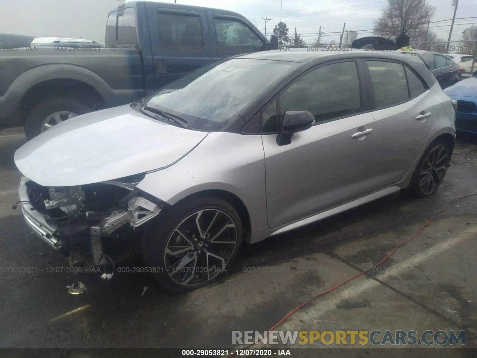 2 Photograph of a damaged car JTNC4RBE8L3096831 TOYOTA COROLLA HATCHBACK 2020