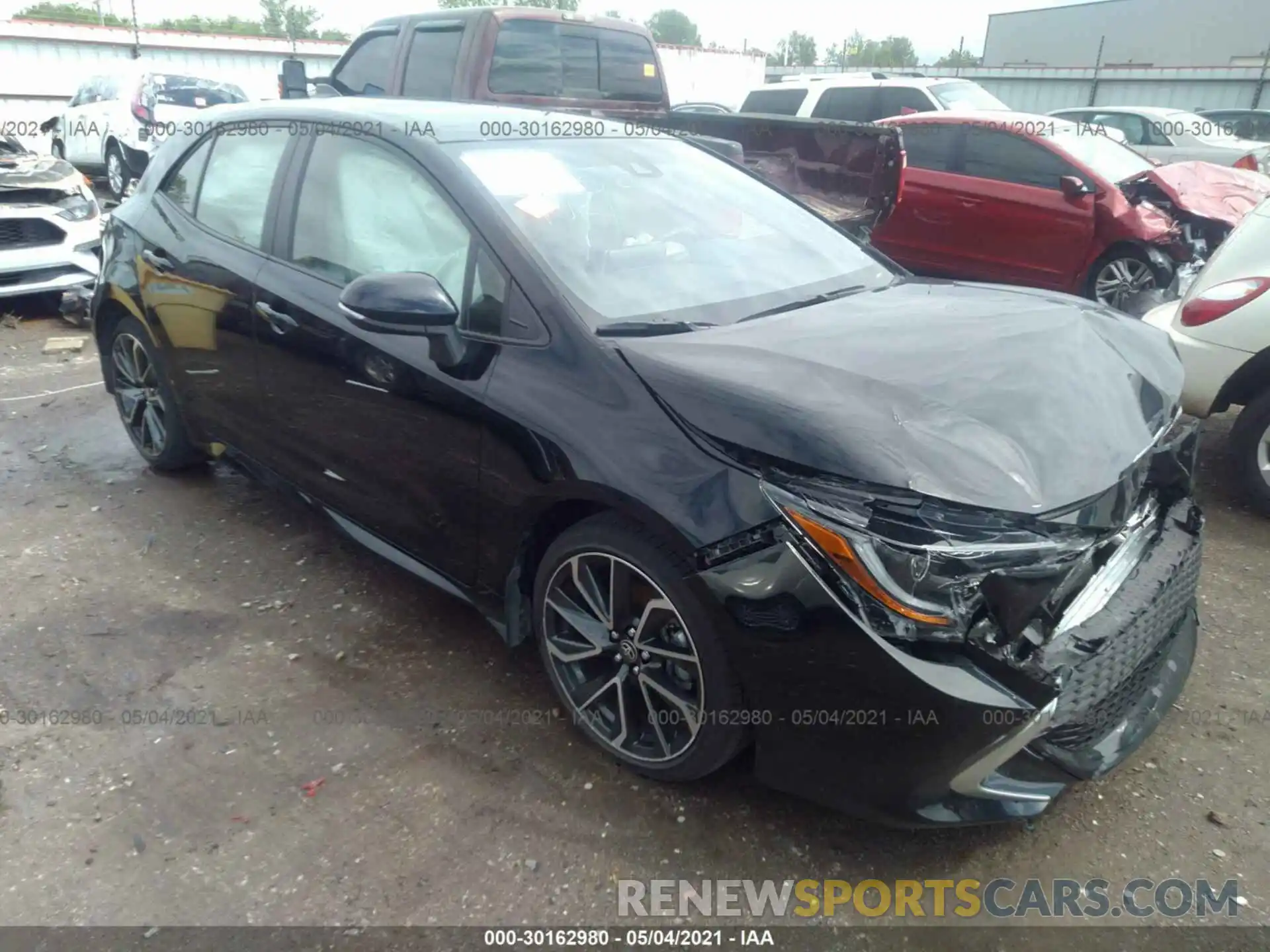 1 Photograph of a damaged car JTNC4RBE9L3082775 TOYOTA COROLLA HATCHBACK 2020