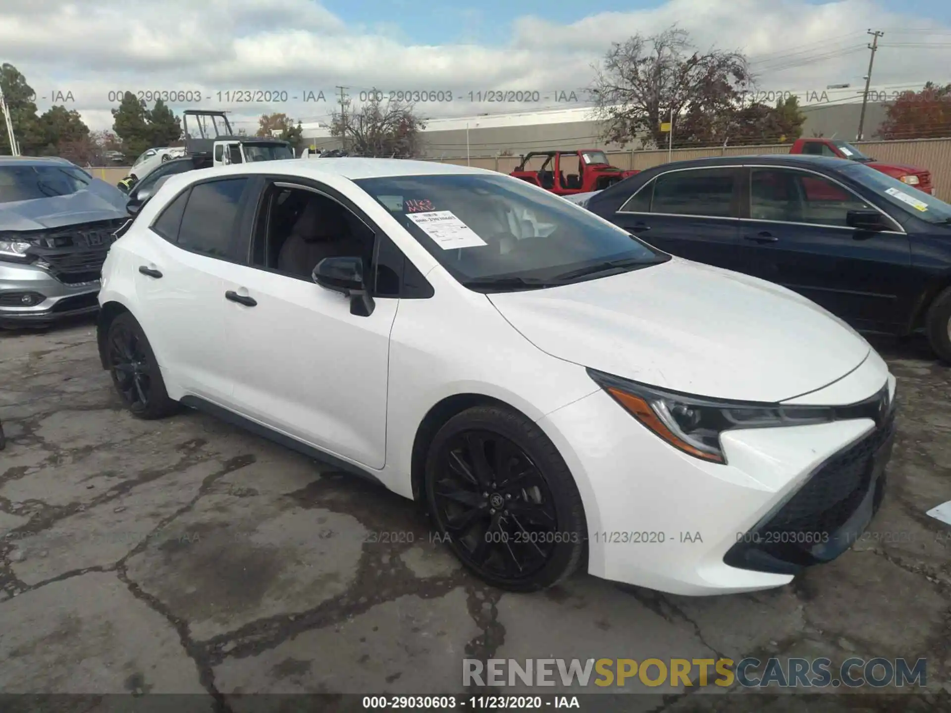 1 Photograph of a damaged car JTND4RBE0L3075296 TOYOTA COROLLA HATCHBACK 2020