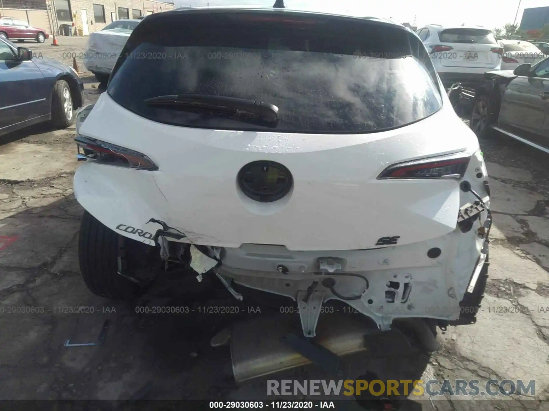 6 Photograph of a damaged car JTND4RBE0L3075296 TOYOTA COROLLA HATCHBACK 2020