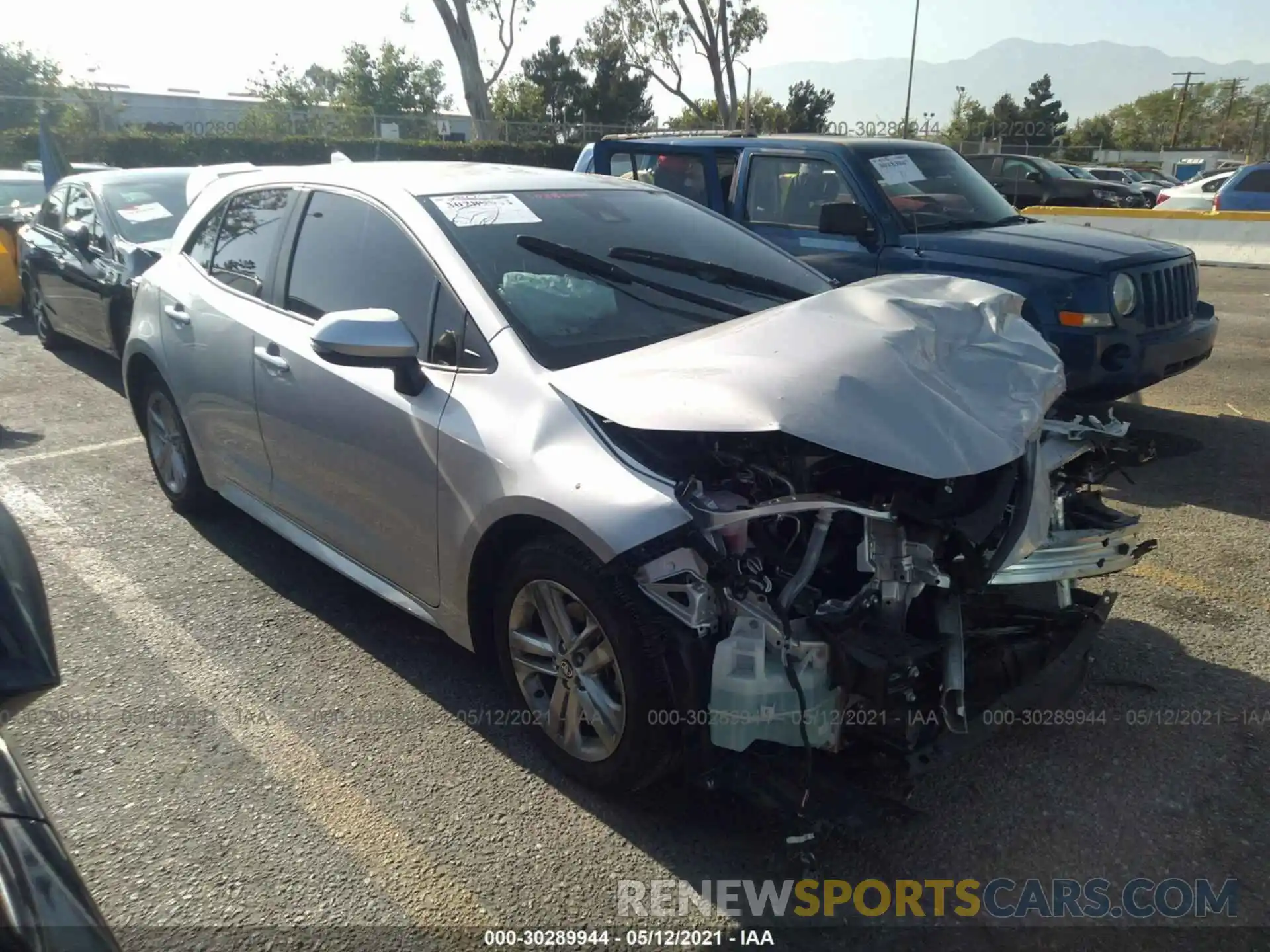 1 Photograph of a damaged car JTND4RBE0L3081101 TOYOTA COROLLA HATCHBACK 2020