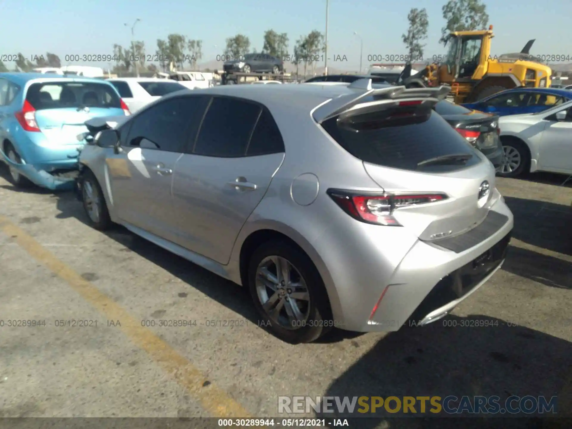 3 Photograph of a damaged car JTND4RBE0L3081101 TOYOTA COROLLA HATCHBACK 2020