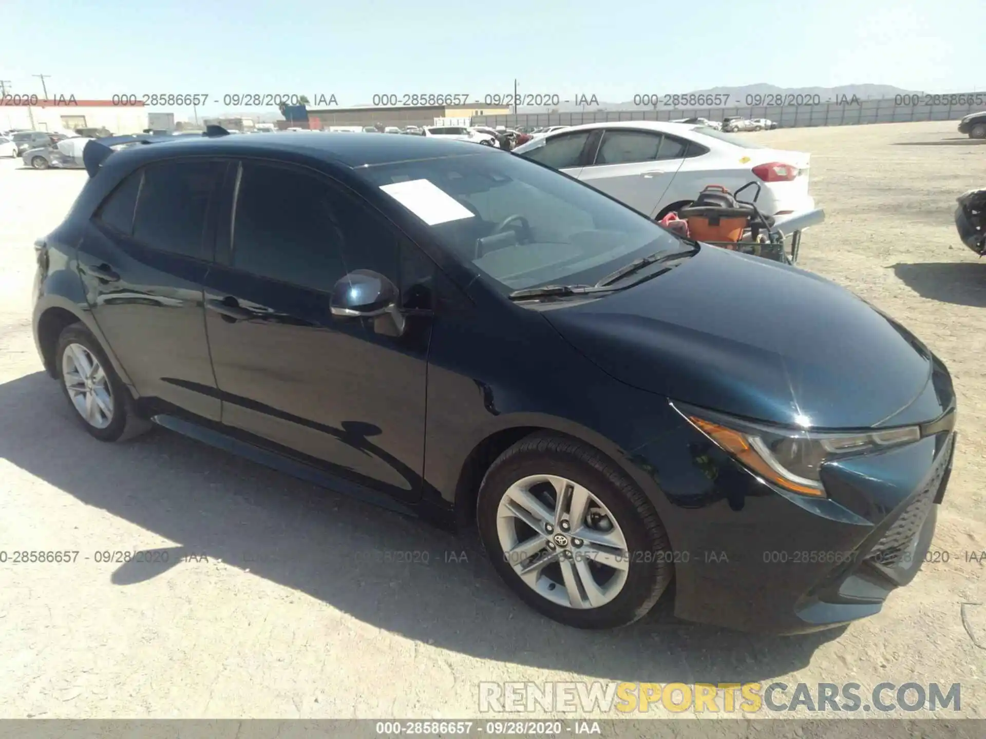 1 Photograph of a damaged car JTND4RBE0L3083821 TOYOTA COROLLA HATCHBACK 2020