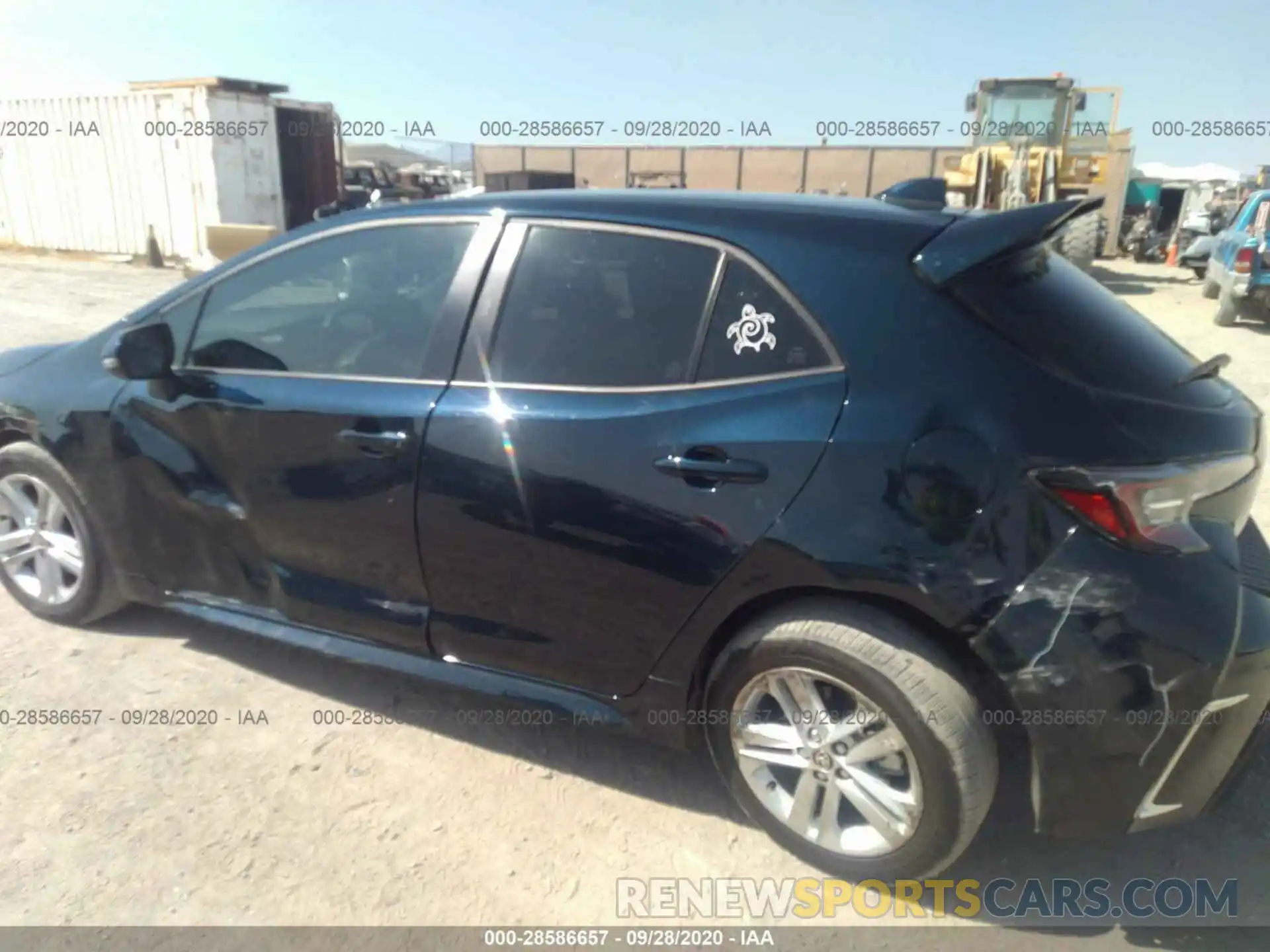 6 Photograph of a damaged car JTND4RBE0L3083821 TOYOTA COROLLA HATCHBACK 2020