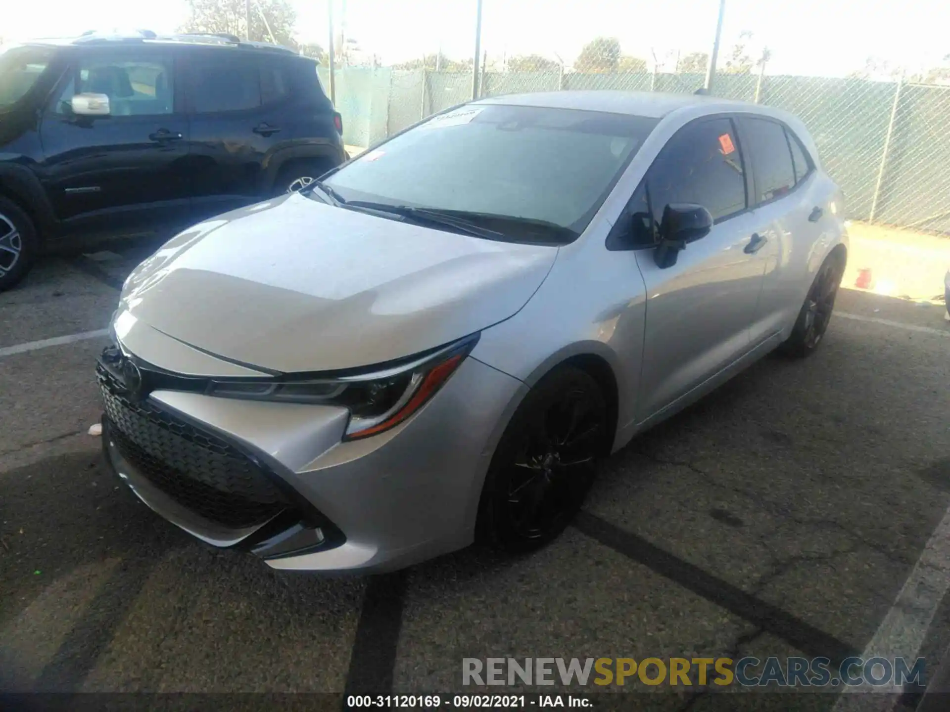 2 Photograph of a damaged car JTND4RBE0L3087139 TOYOTA COROLLA HATCHBACK 2020