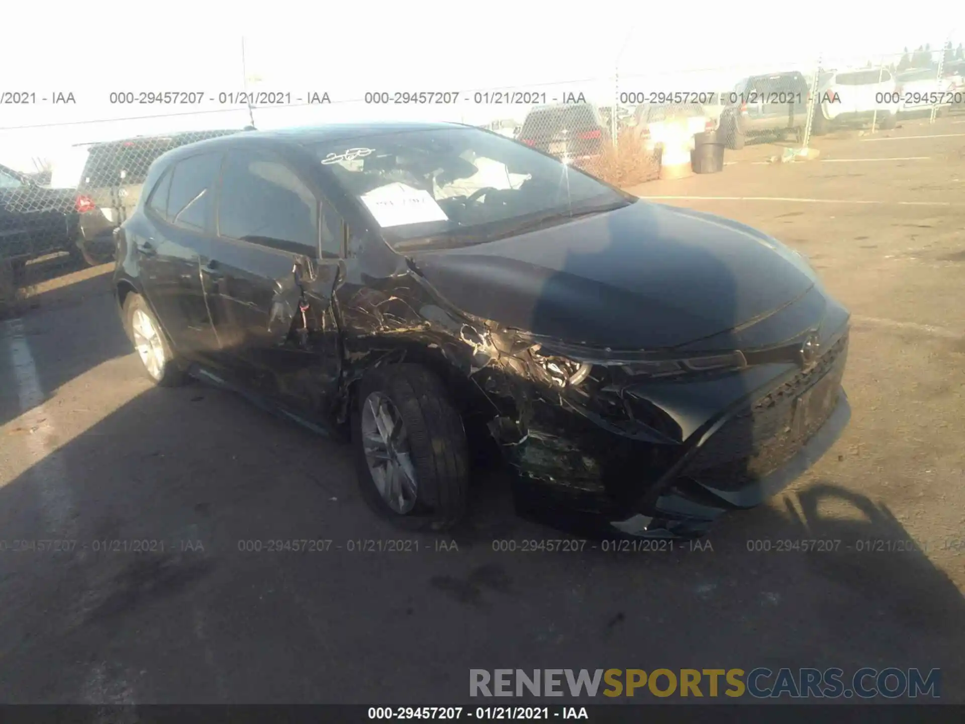 1 Photograph of a damaged car JTND4RBE0L3087559 TOYOTA COROLLA HATCHBACK 2020