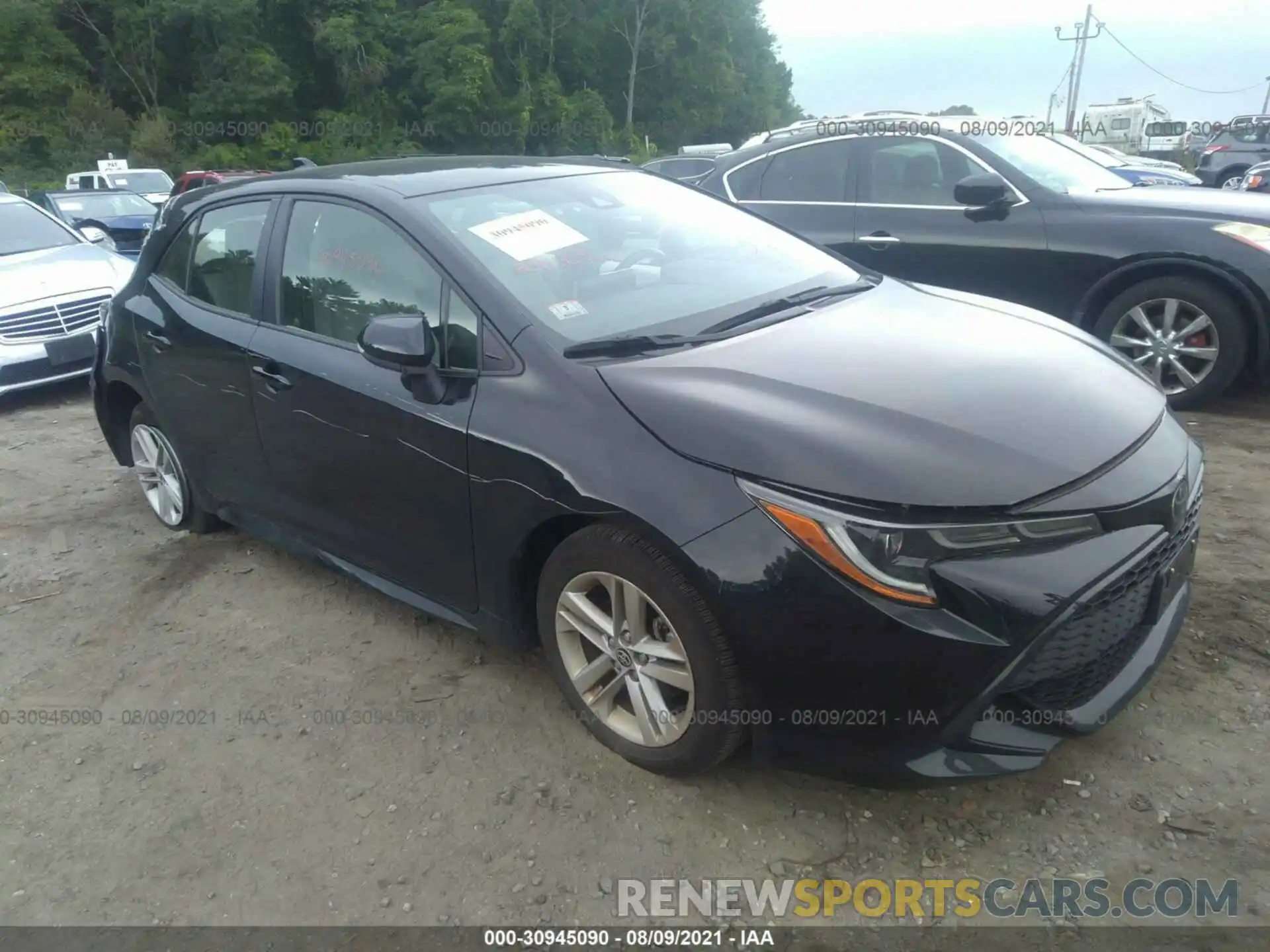 1 Photograph of a damaged car JTND4RBE0L3103646 TOYOTA COROLLA HATCHBACK 2020