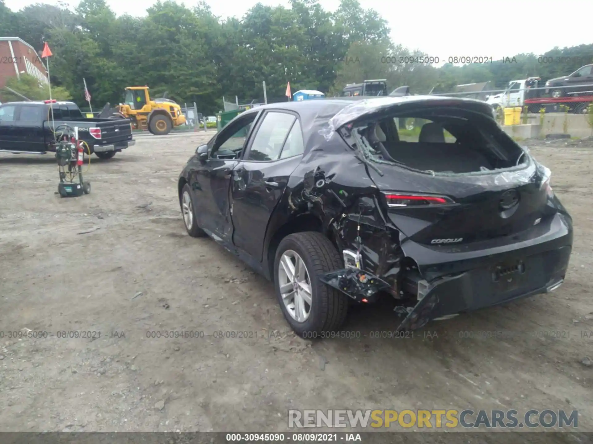 3 Photograph of a damaged car JTND4RBE0L3103646 TOYOTA COROLLA HATCHBACK 2020