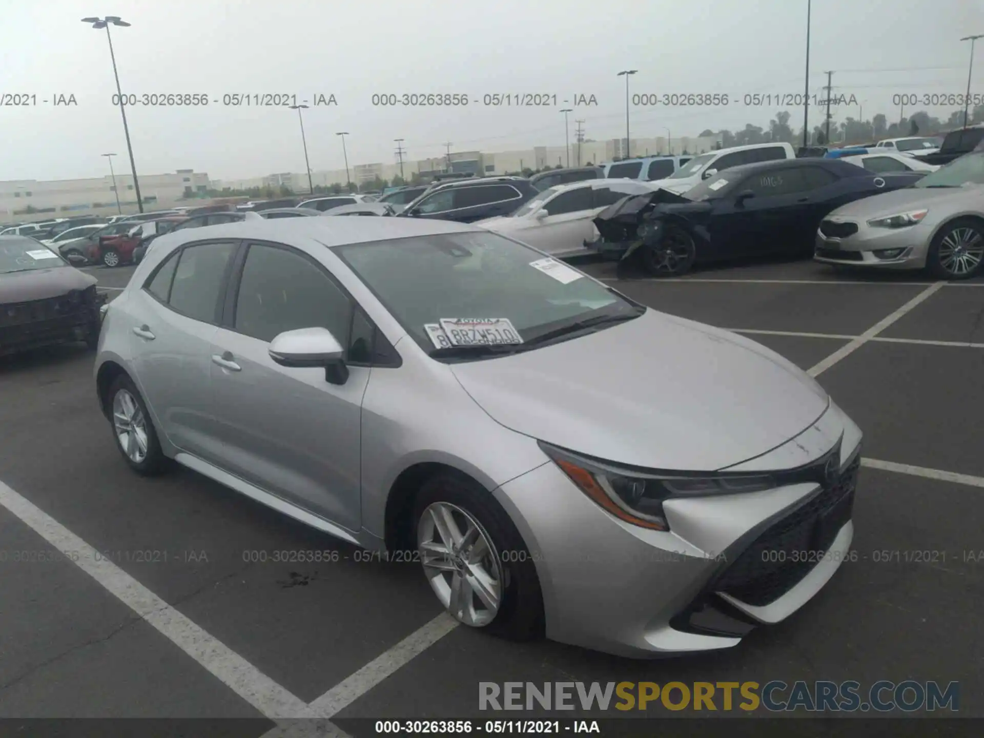 1 Photograph of a damaged car JTND4RBE1L3077669 TOYOTA COROLLA HATCHBACK 2020