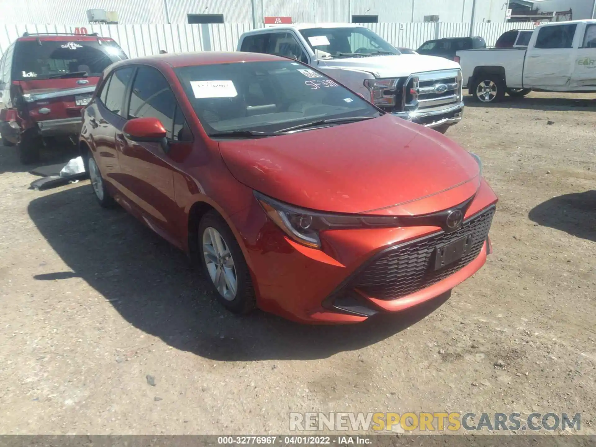 1 Photograph of a damaged car JTND4RBE1L3083536 TOYOTA COROLLA HATCHBACK 2020